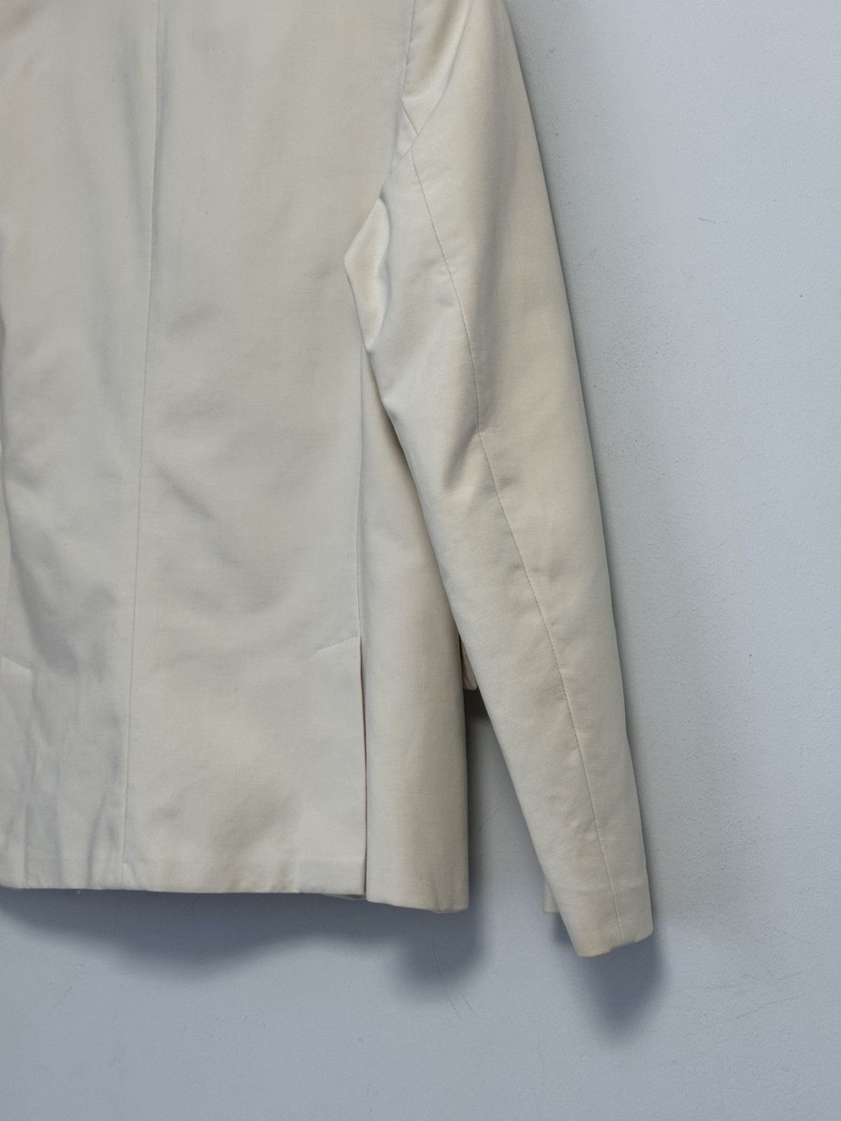Max Mara Max Mara Ivory Cropped Jacket Button Front Coat Blazer Size M / US 6-8 / IT 42-44 - 24 Thumbnail