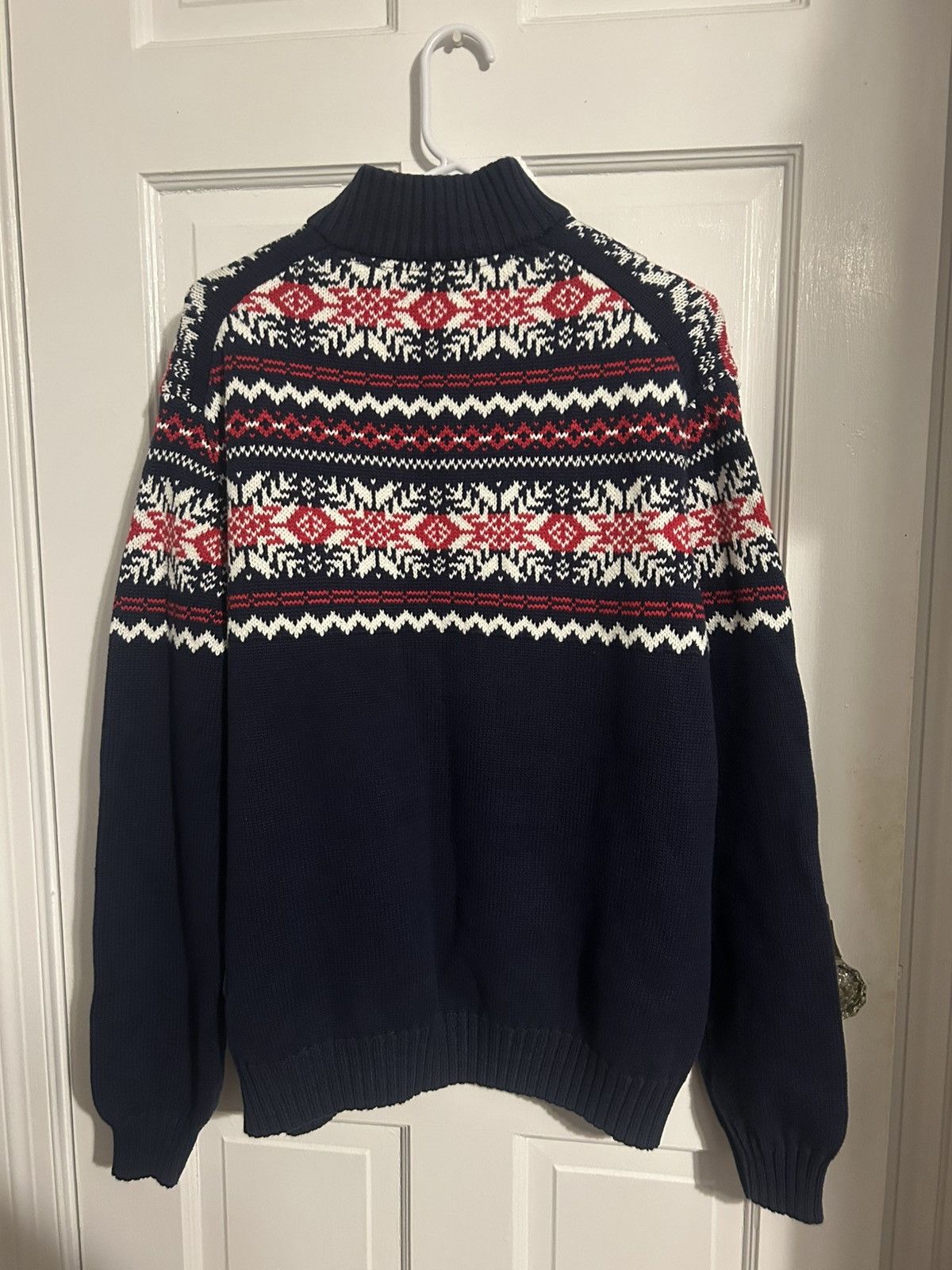 Izod Festive Quarter Zip Sweater Size US XL / EU 56 / 4 - 2 Thumbnail