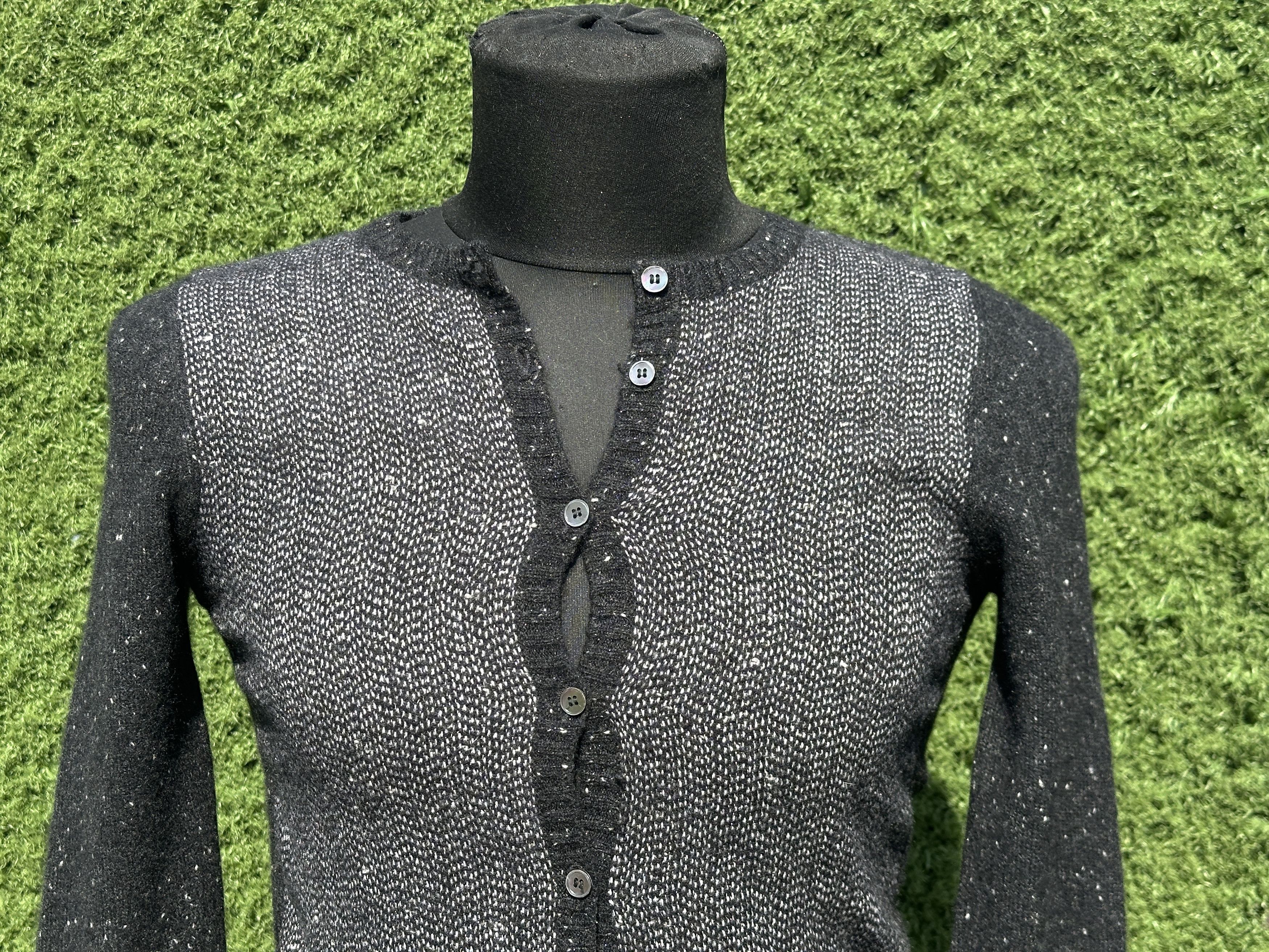 Brunello Cucinelli Brunello Cucinelli Cashmere Cropped Cardigan S Black Knit Size S / US 4 / IT 40 - 6 Thumbnail