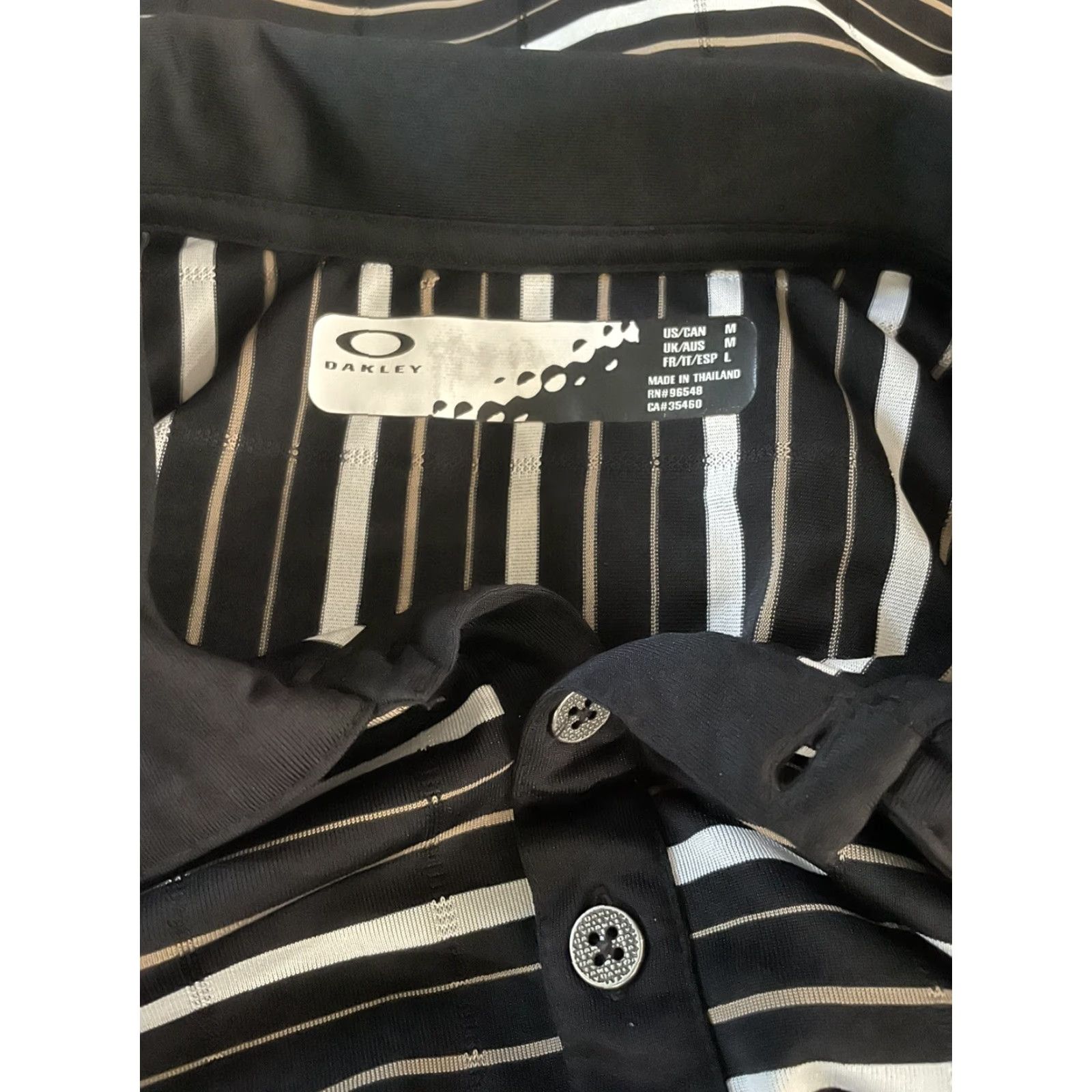 Oakley Oakley Golf Polo Mens M Multicolor Striped Polo Shirt Golf M Mens Oakley Multicolor Striped Polo Size US M / EU 48-50 / 2 - 5 Thumbnail