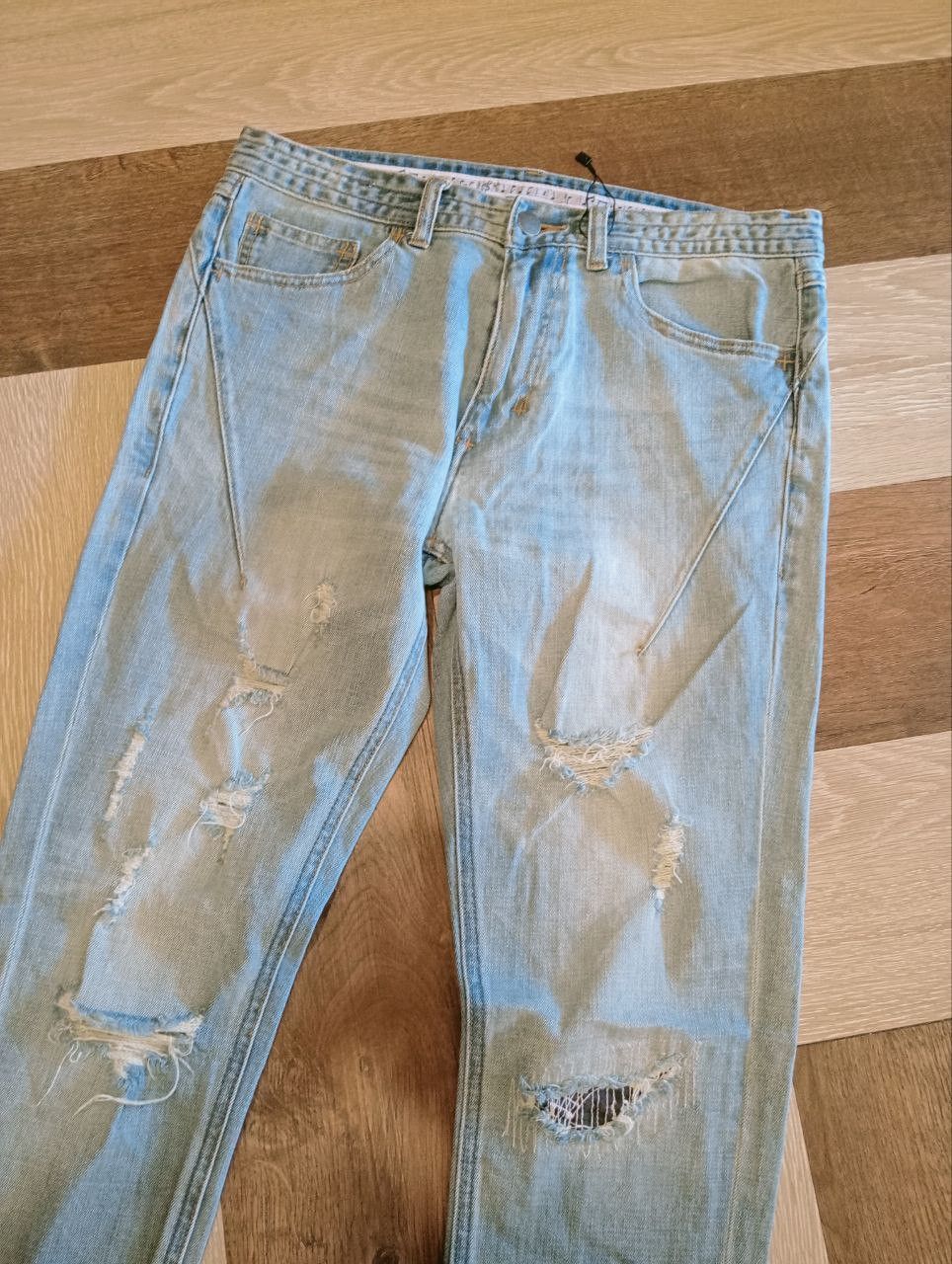 Number (N)ine NUMBER NINE JAPAN DISTRESSED LOOK SKINNY PANTS Size US 30 / EU 46 - 4 Thumbnail