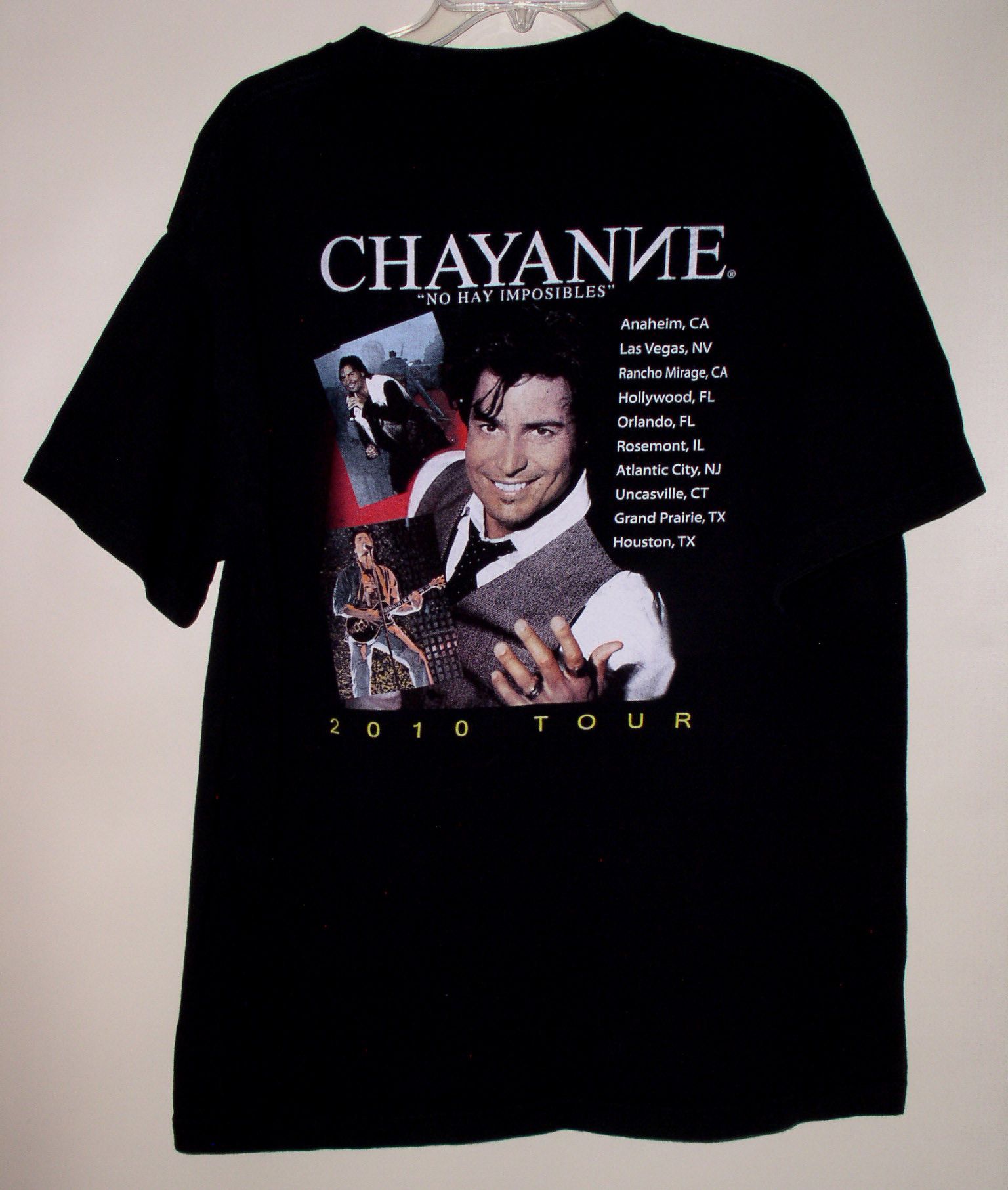 Vintage Chayanne Concert Tour Shirt Vintage 2010 No Hay Imposibles Size US XL / EU 56 / 4 - 2 Thumbnail