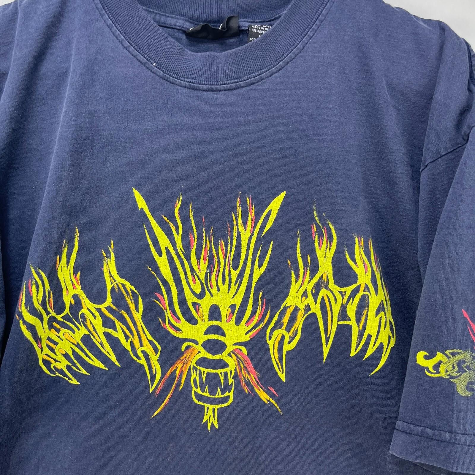 Other Vintage No Boundaries Dragon Flames Skater JNCO Shirt Large Size US L / EU 52-54 / 3 - 3 Thumbnail