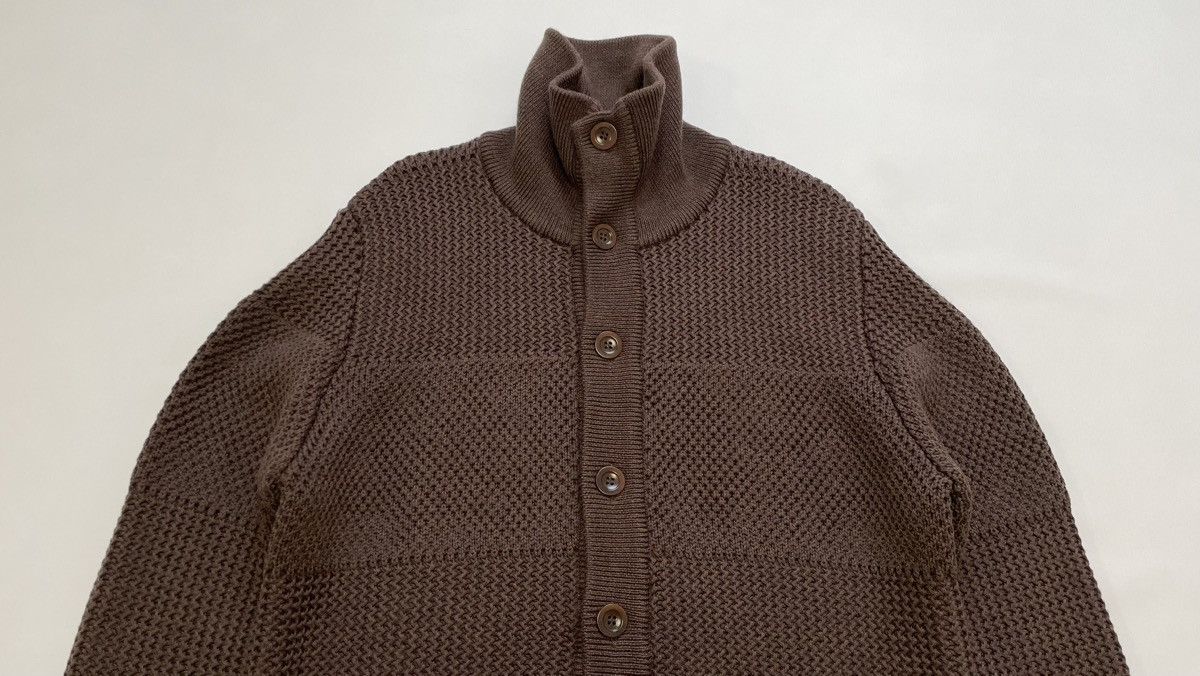 Maison Margiela A/W 09 Chunky Panelled Brown Knit Sweater Size US L / EU 52-54 / 3 - 3 Thumbnail