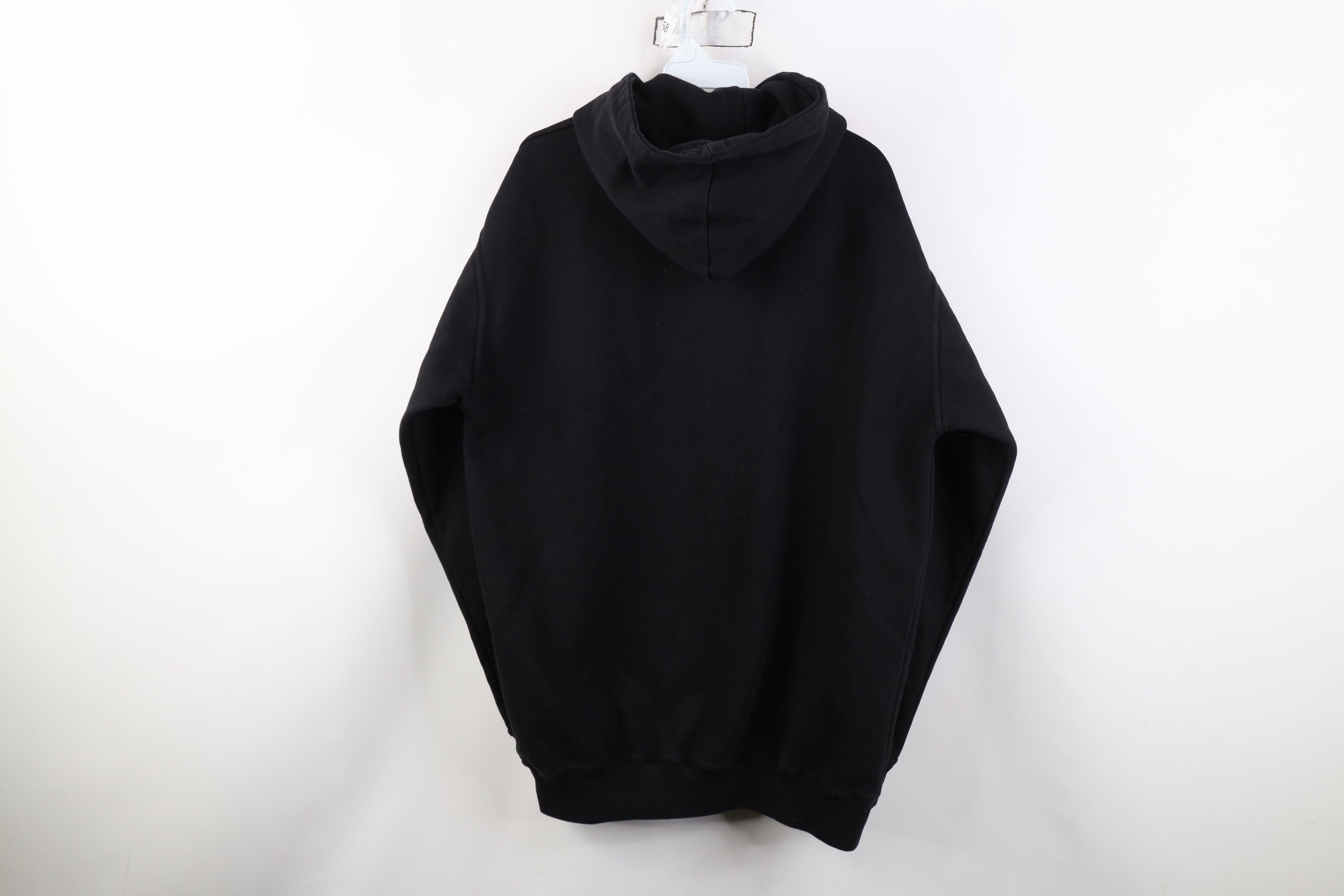 Vintage Vintage 90s Y2K Streetwear Blank Hoodie Sweatshirt Black Size US L / EU 52-54 / 3 - 13 Thumbnail
