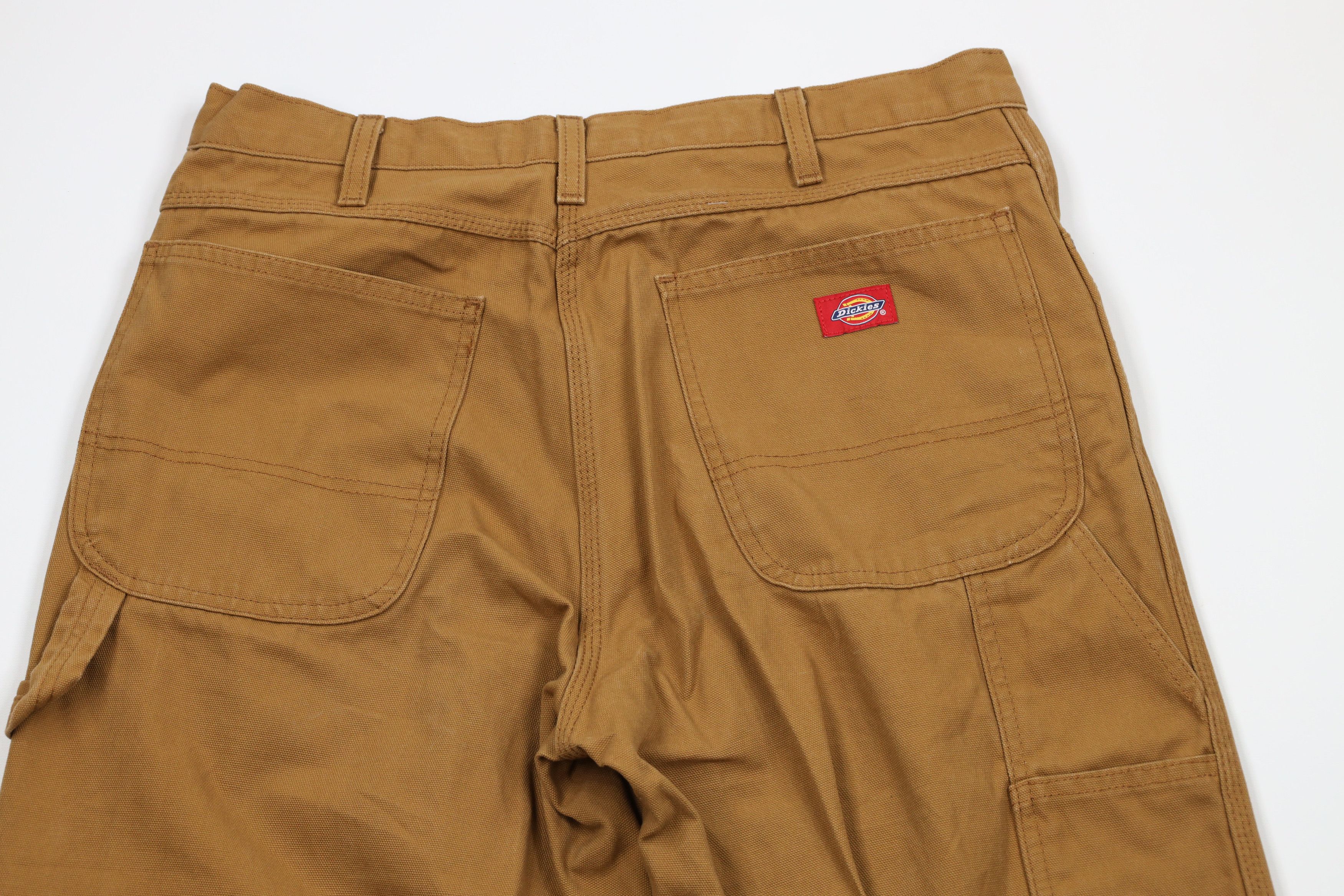 Dickies × Vintage Vintage Dickies Out Wide Leg Canvas Dungaree Pants Brown Size US 34 / EU 50 - 9 Thumbnail