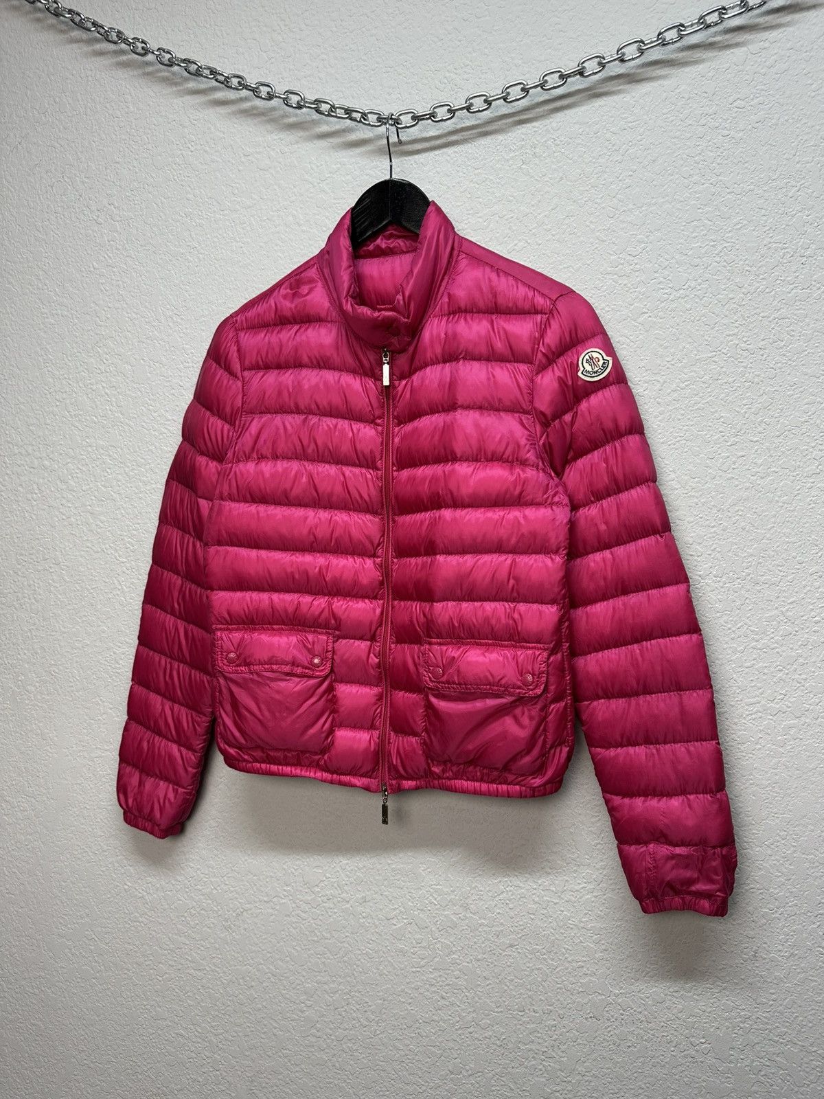 Moncler Moncler Lans Down Puffer Jacket Pink Lightweight Size M / US 6-8 / IT 42-44 - 3 Thumbnail