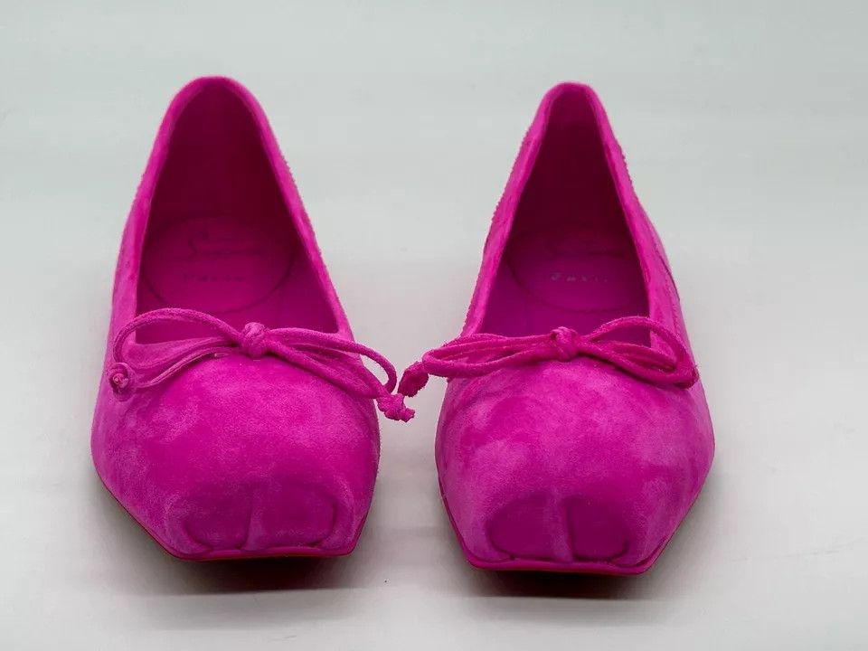 Christian Louboutin o1s1wg110325 Flats in Pink Size US 7 / IT 37 - 3 Thumbnail