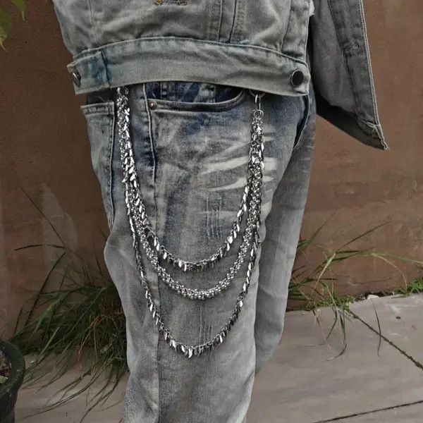 Japanese Brand Masumizu x Reia Copper Leaf Round Bead Pants Chain Size ONE SIZE - 3 Thumbnail