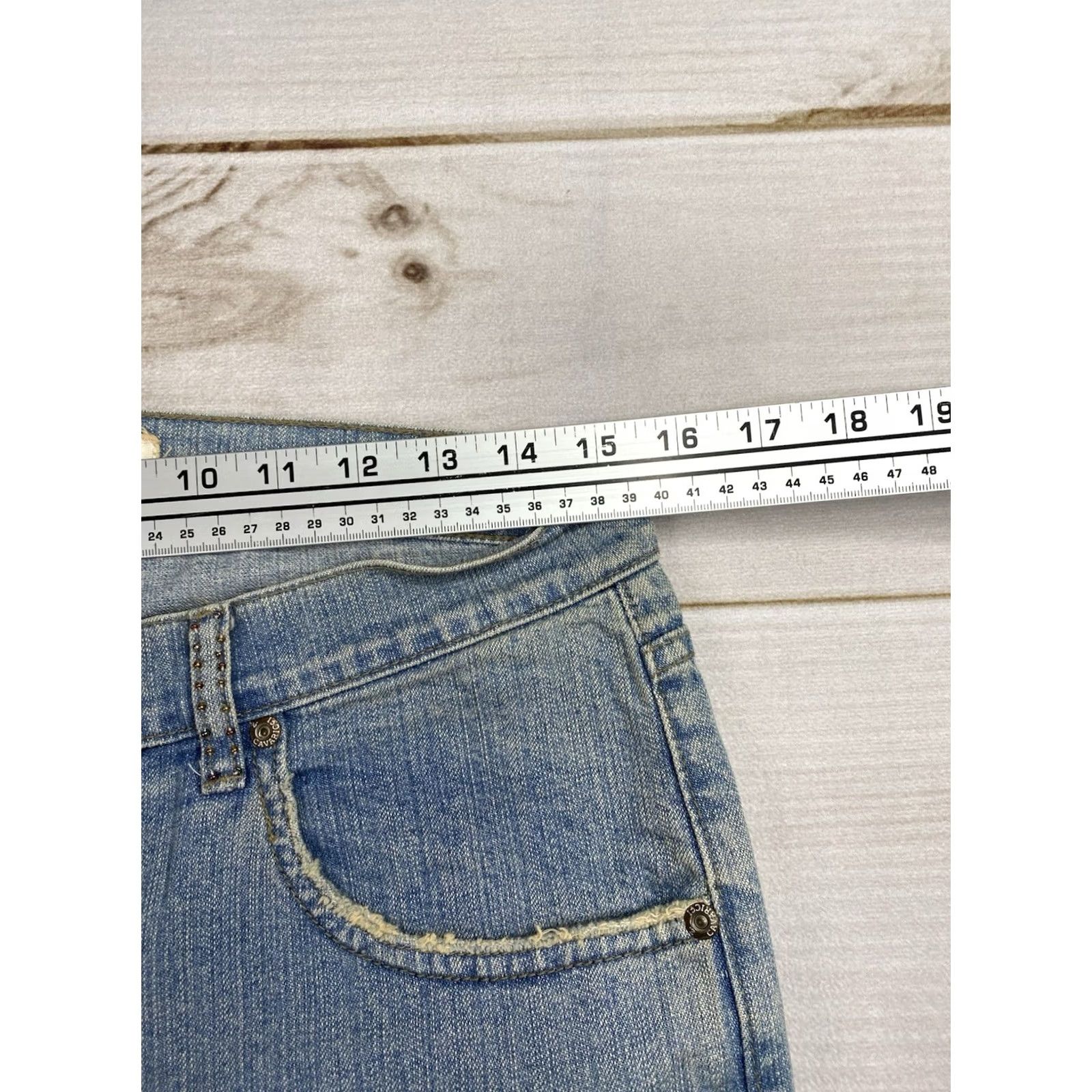 Vintage VINTAGE Z. Cavaricci Jeans Jr Sz 9 Light Wash Floral Embroidered Low Rise Bohemian 90s Hippie Whimsigoth Jeans Womens Size 30" / US 8 / IT 44 - 6 Thumbnail