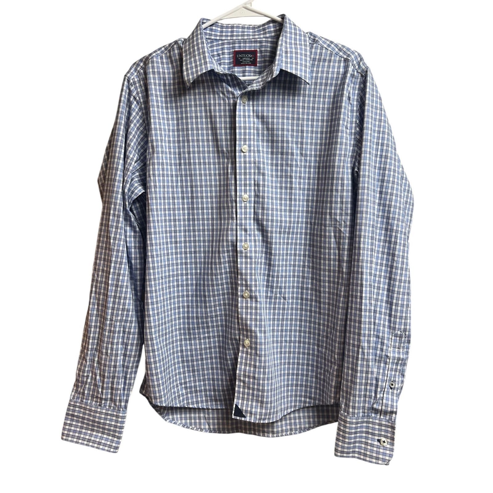 UNTUCKit UNTUCKit Men's Slim Fit 100% Cotton Wrinkle Free Medium Size US M / EU 48-50 / 2 - 1 Thumbnail