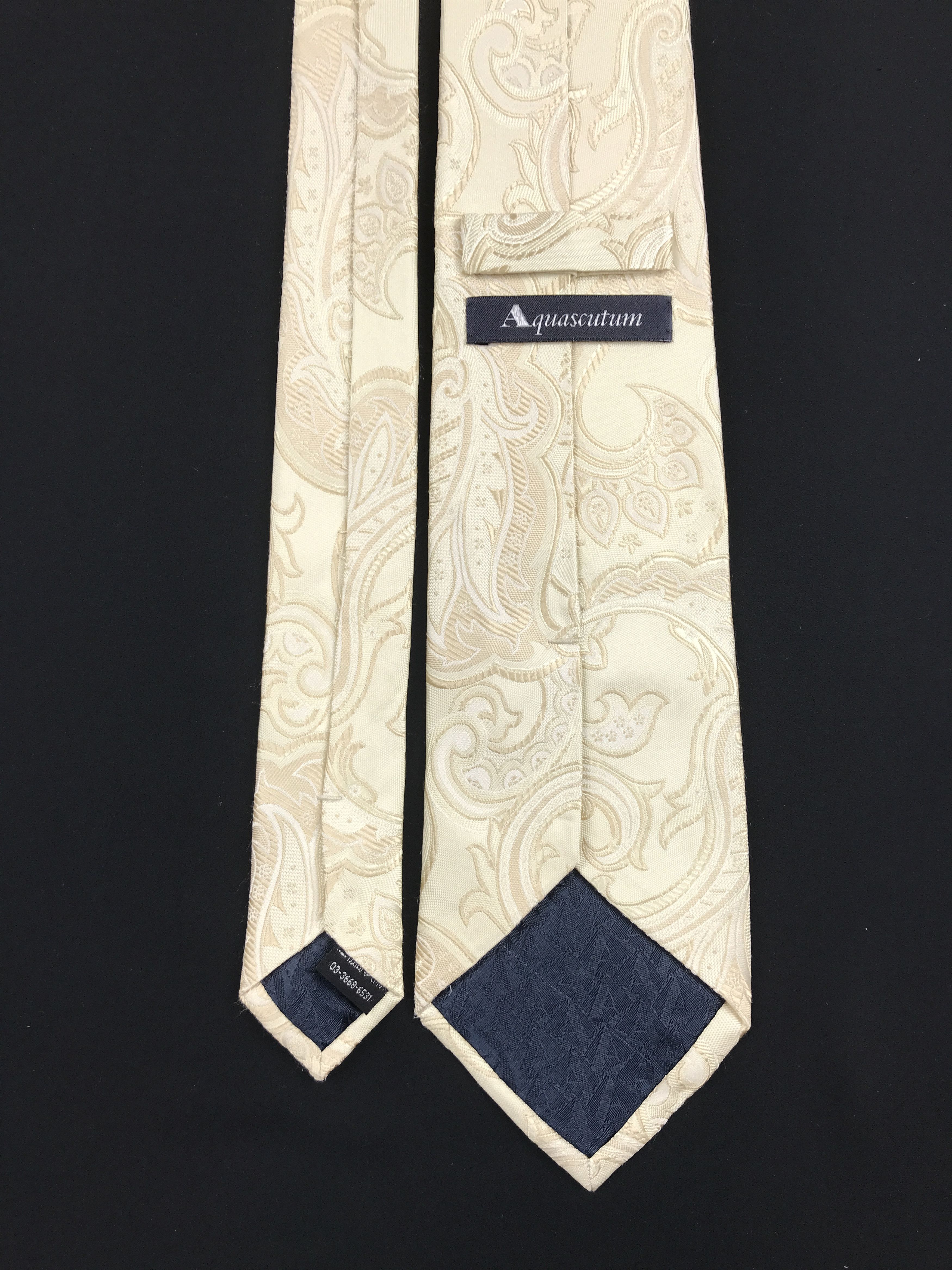 Aquascutum × Designer × Vintage Vintage Aquascutum London Silk Necktie Size ONE SIZE - 4 Thumbnail