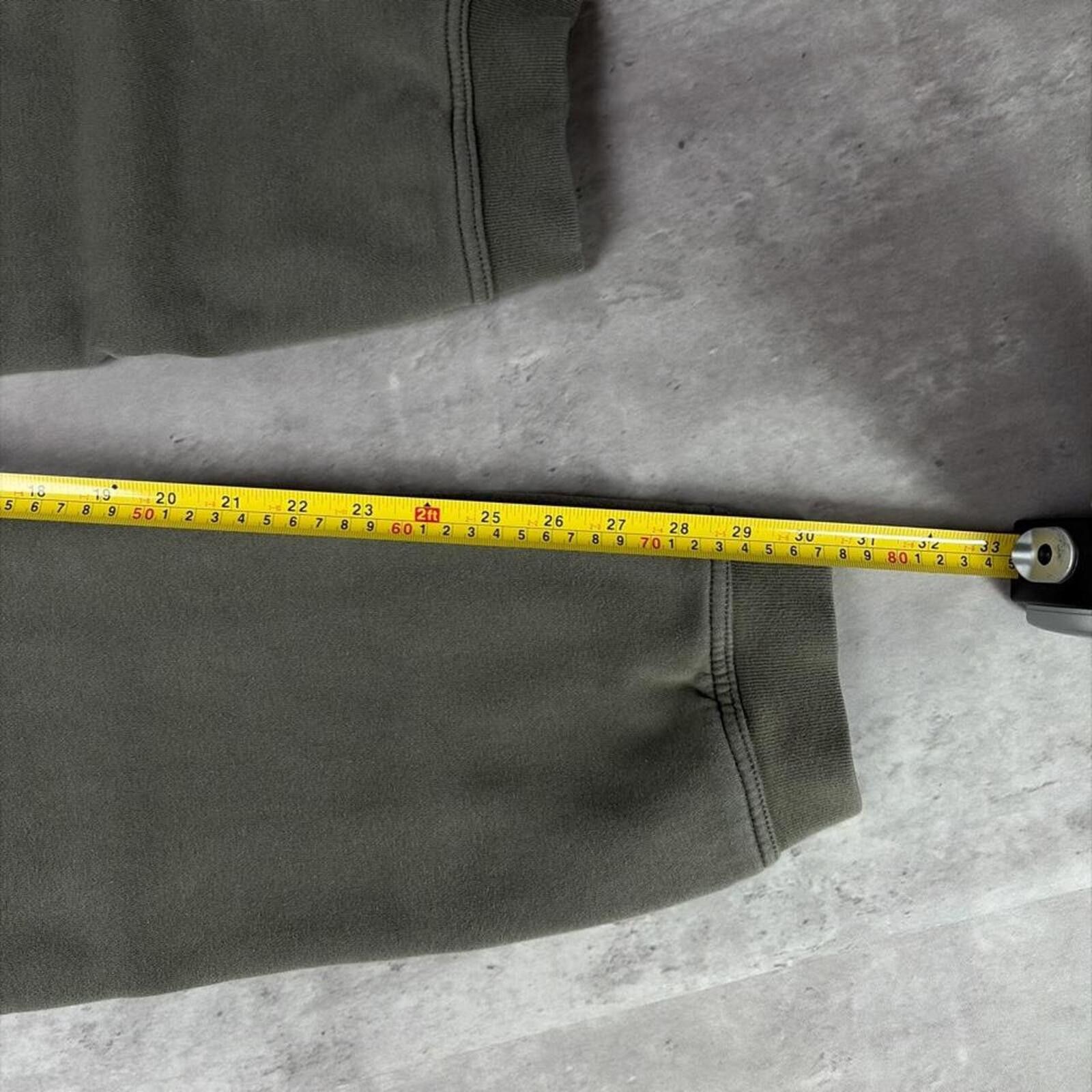 Asics Y2K Olive Green Asics Grunge Cuffed Gym Sweatpants Size US 36 / EU 52 - 7 Thumbnail