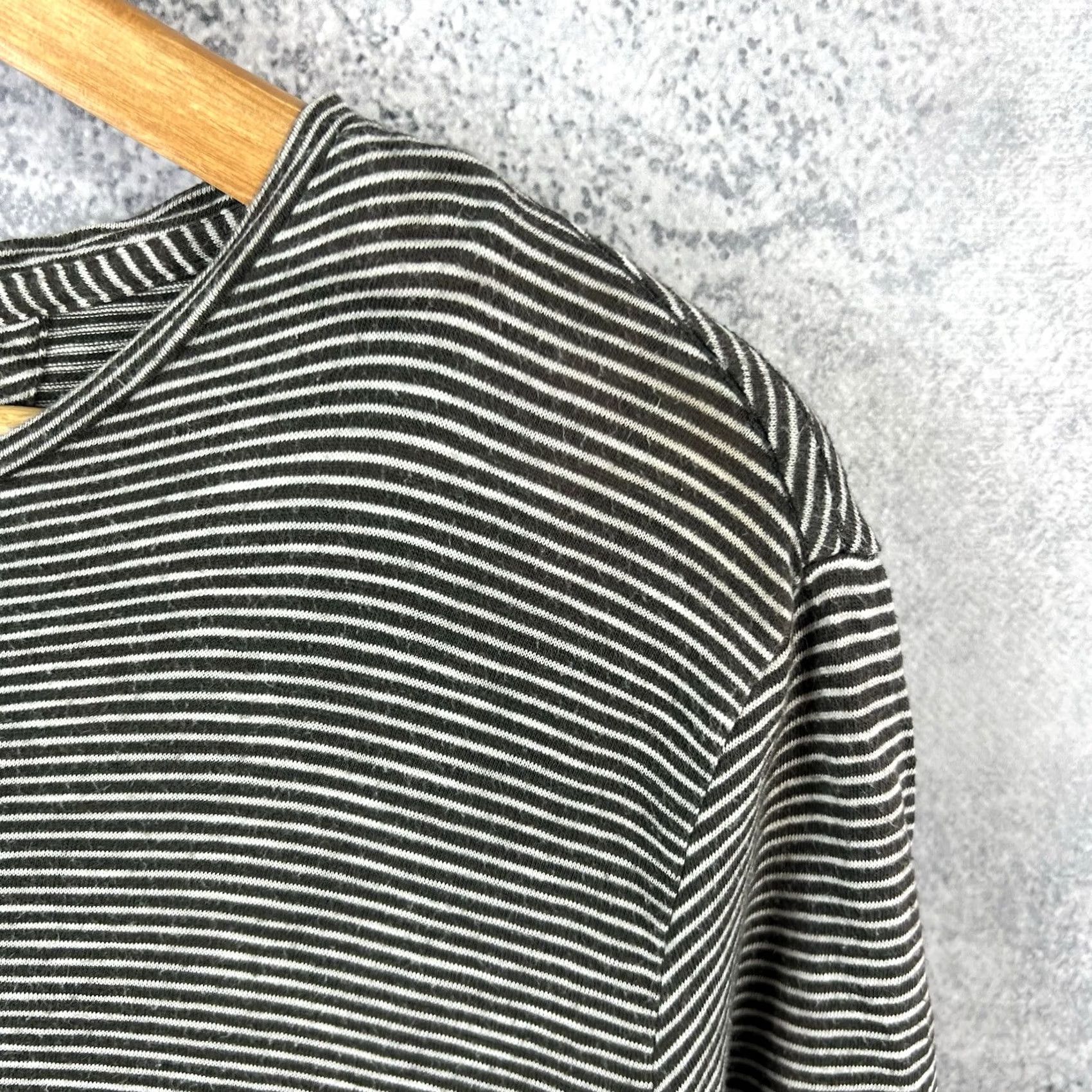 Allsaints Allsaints Striped Longsleeve Womens M Gray Cotton Pullover Size M / US 6-8 / IT 42-44 - 5 Thumbnail