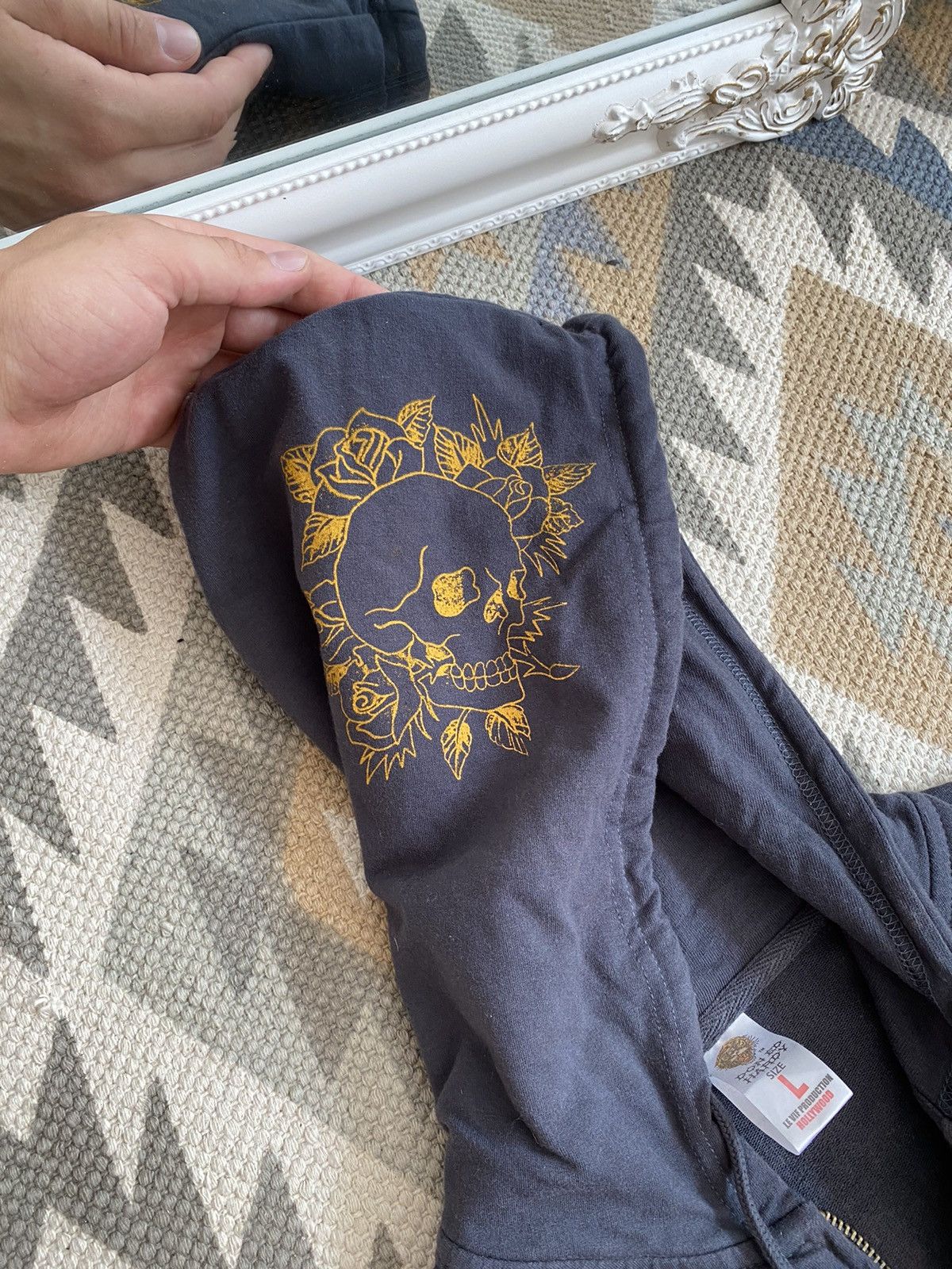 Ed Hardy Vtg Ed Hardy Womens Skull 2 Piece Suit Hoodie Pants Size L / US 10 / IT 46 - 8 Thumbnail