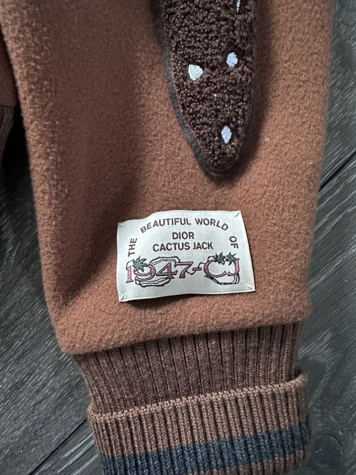 Dior × Travis Scott dior x cactus jack travis scot baseball wool varsity jacket Size US L / EU 52-54 / 3 - 3 Thumbnail