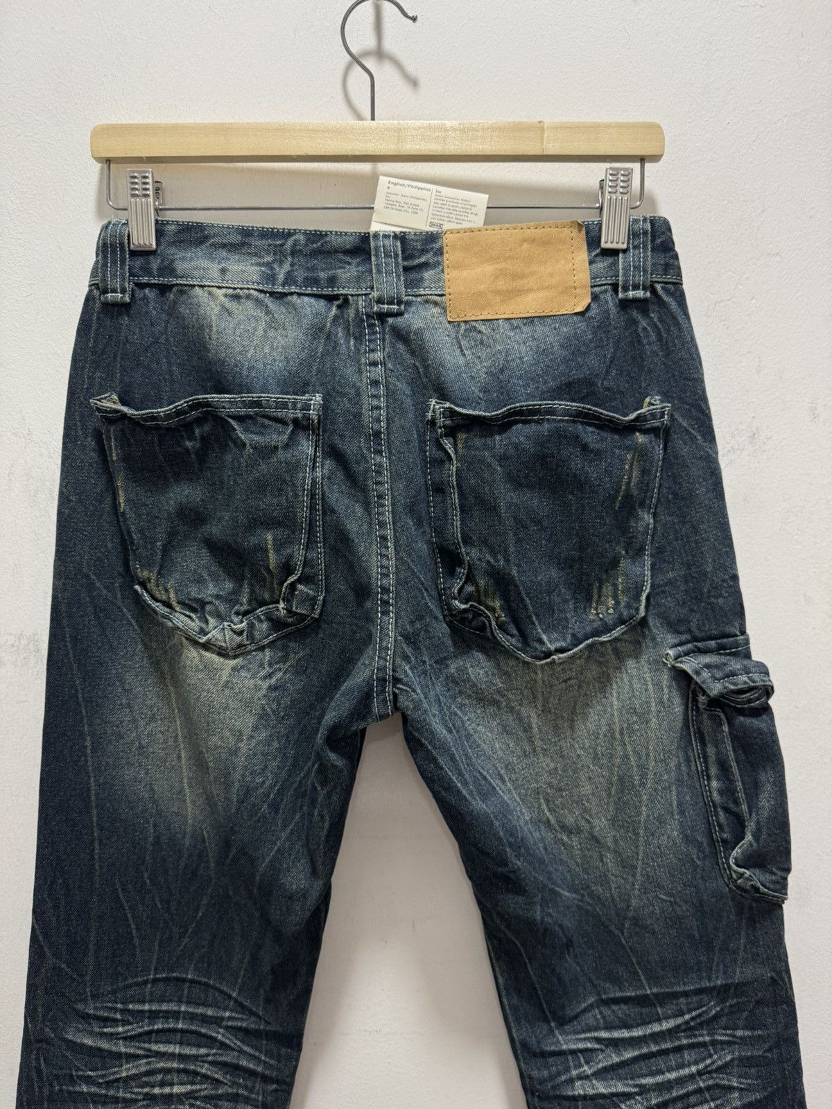 Vintage VINTAGE ARCADE CARGO STYLE RARE DISTRESSED DENIM JEANS Size US 29 - 9 Thumbnail