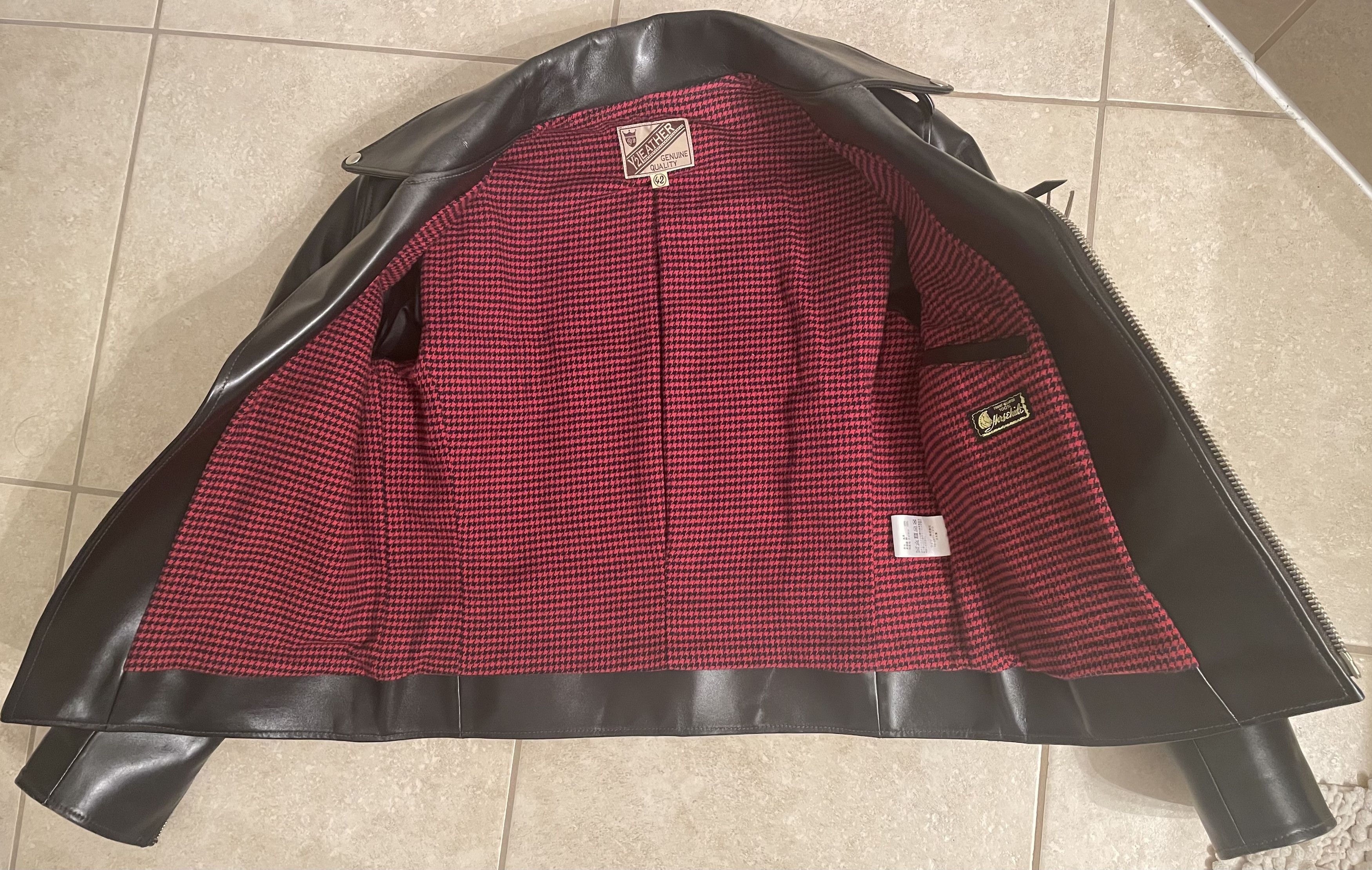 Y'2 Leather Y2 Leather D-Pocket Motorcycle Jacket (HR-55) - Size 42 Size US L / EU 52-54 / 3 - 6 Thumbnail