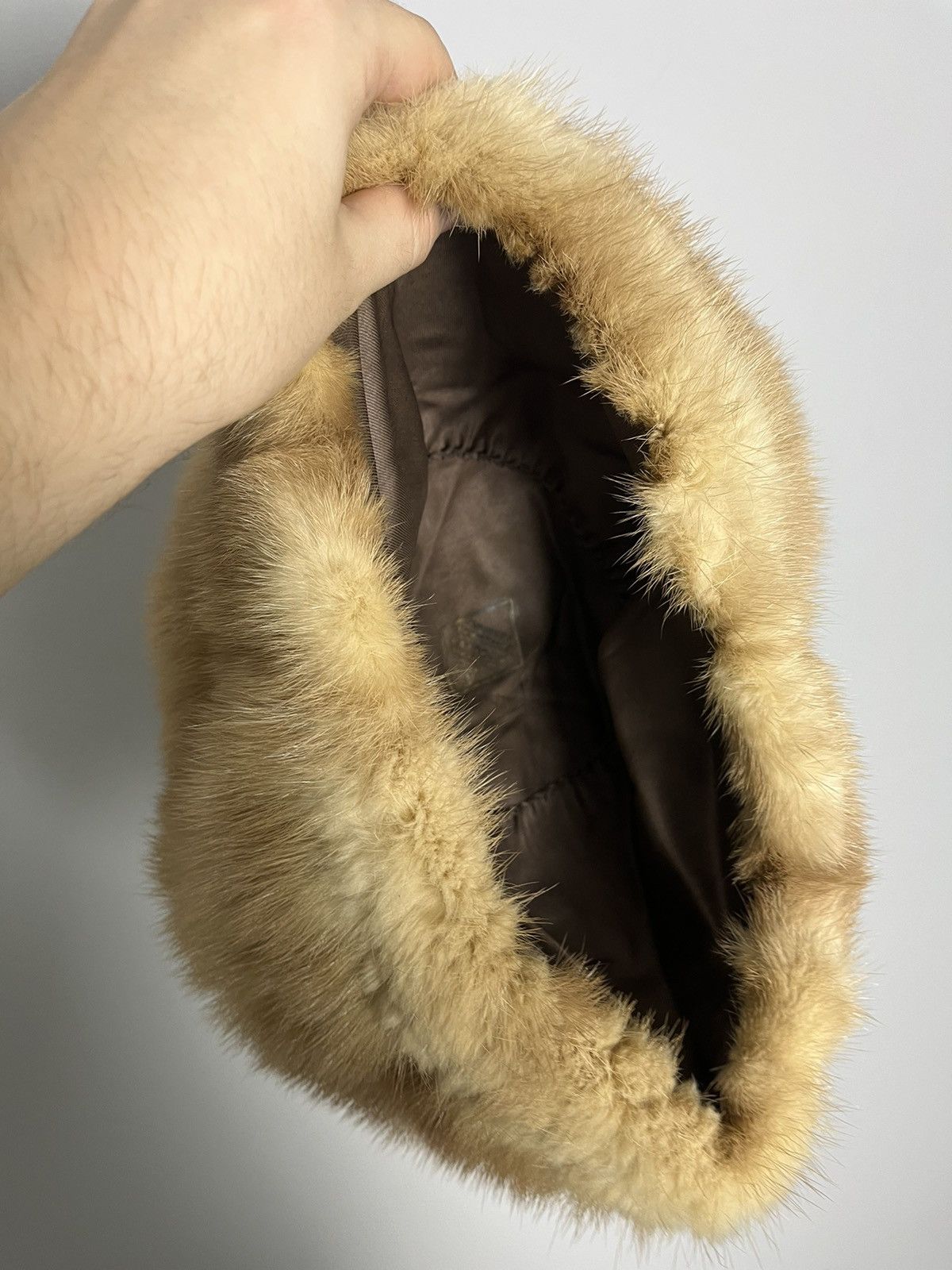 Japanese Brand × Vintage Vintage real fur hat y2k winter Size ONE SIZE - 5 Thumbnail