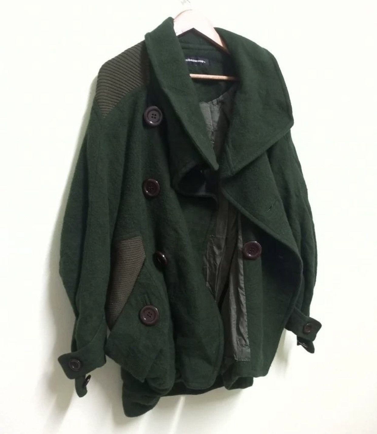Issey Miyake Mercibeaucoup Issey Miyake Big Button Wool Oversized Jacket Size 3XL / US 20-22 - 10 Thumbnail