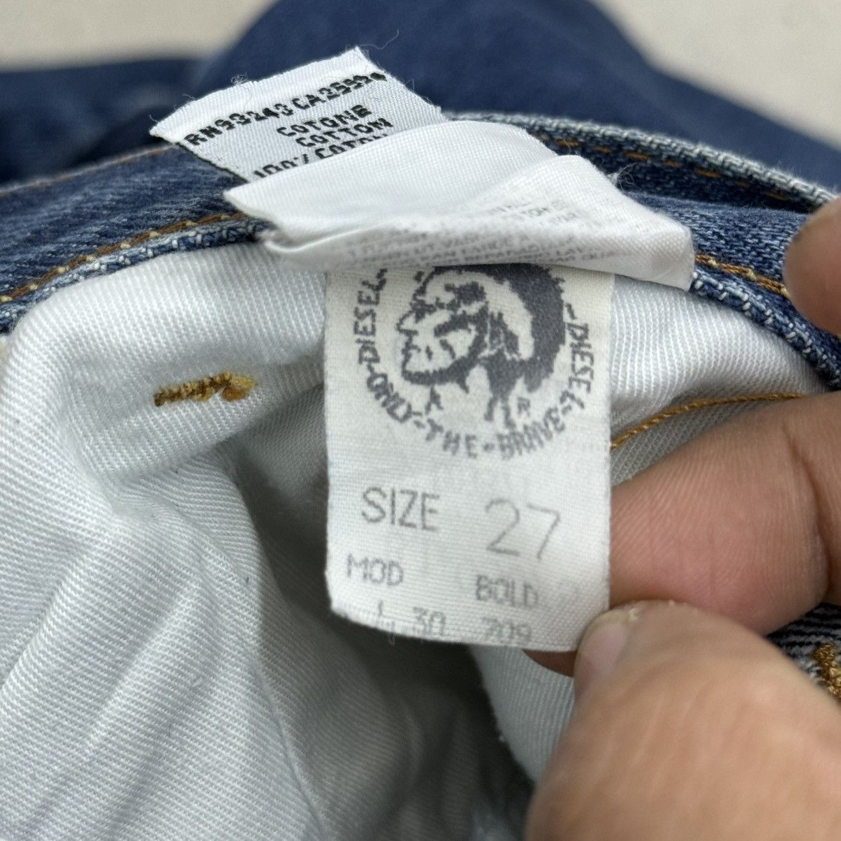 Diesel Diesel Industry Denim Division Flare Denim Pants Size US 27 - 16 Thumbnail