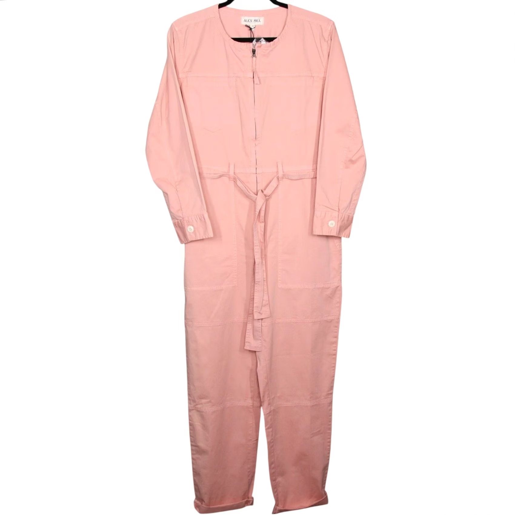 Alex Mill Alex Mill Jumpsuit Size S Misty Rose Long Sleeve Utility Cotton Twill Casual Women Belt Size S / US 4 / IT 40 - 2 Thumbnail