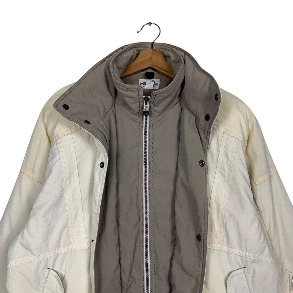 Ellesse 90s ELLESSE Super Racing Gear Double Layer Jacket #2859-C129 Size US L / EU 52-54 / 3 - 11 Thumbnail