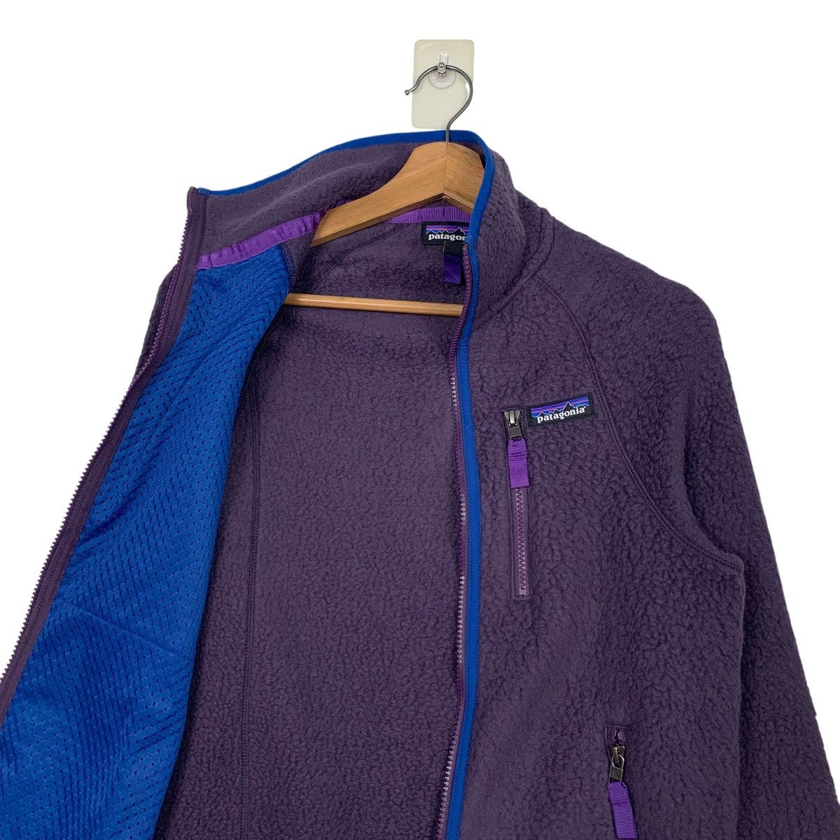 Patagonia PATAGONIA Deep Pile Purple Fleece Jacket #2475-C111 Size US XXS / EU 40 - 8 Thumbnail