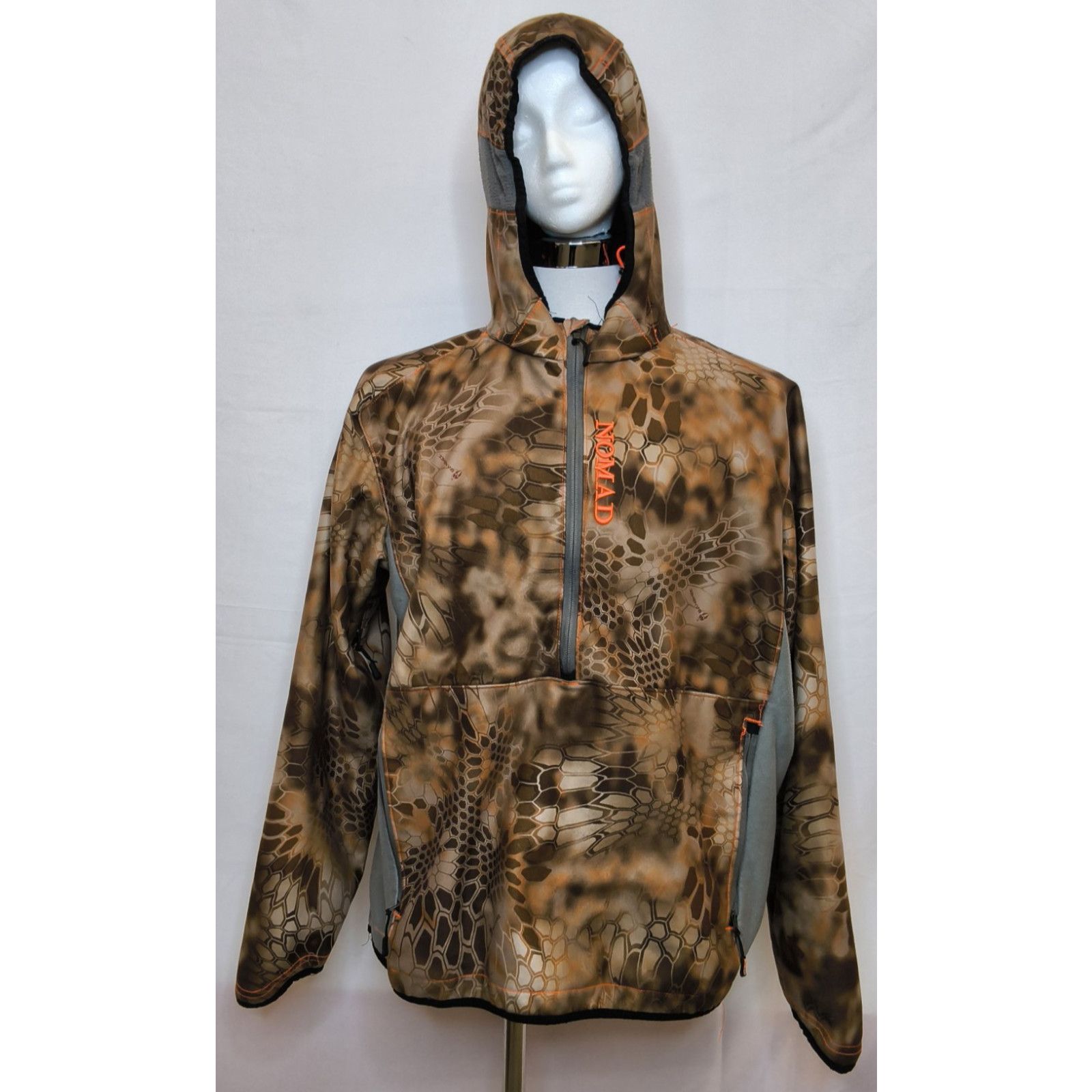 Nomad Nomad Banshee Jacket 1/2 Zip Men L Brown Camo Hood Softshell Size US L / EU 52-54 / 3 - 2 Thumbnail