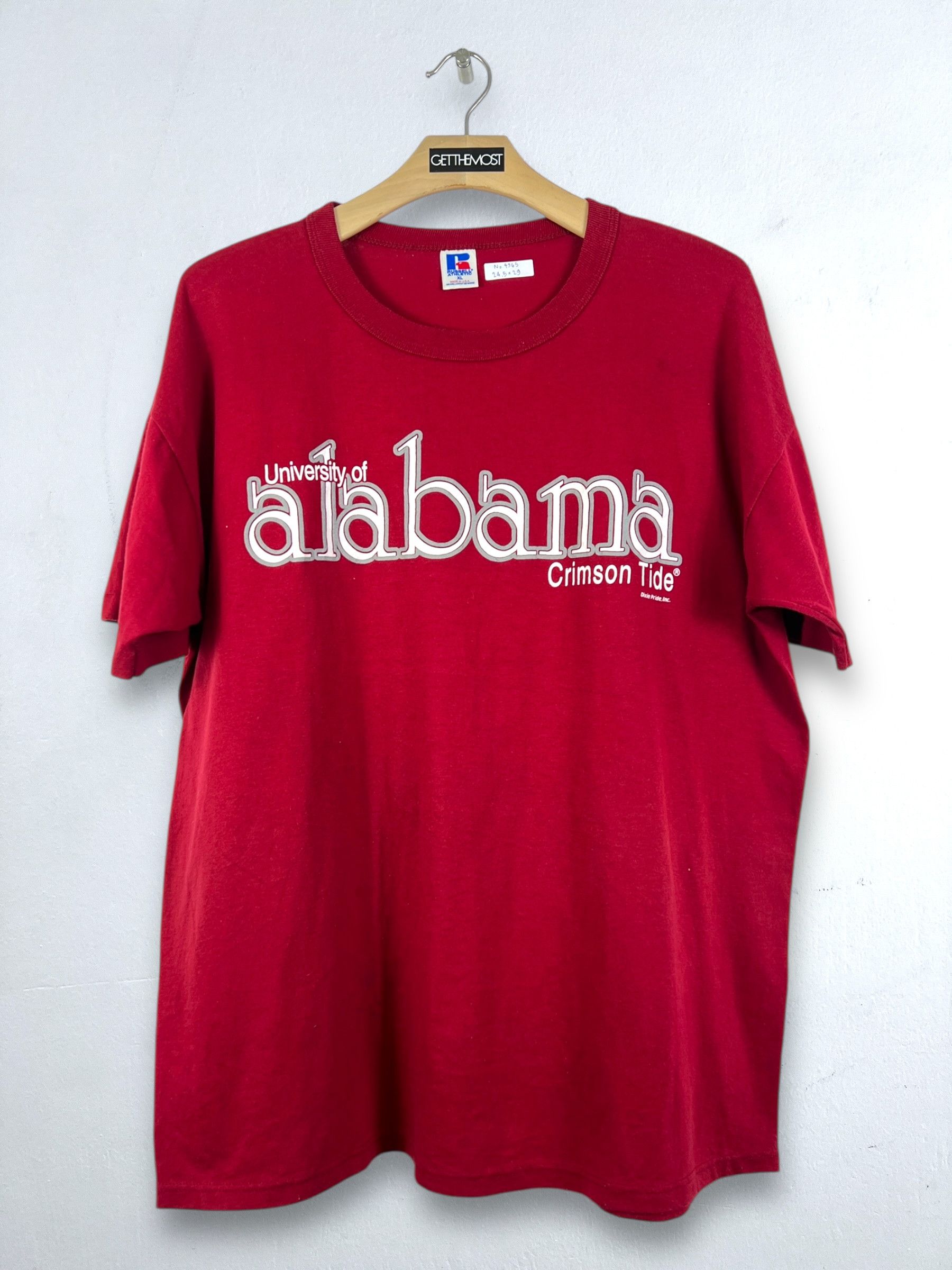 Vintage No.4965 VTG 90s NCAA Alabama Crimson Tide Graphic Tee (XL) Size US XL / EU 56 / 4 - 1 Thumbnail