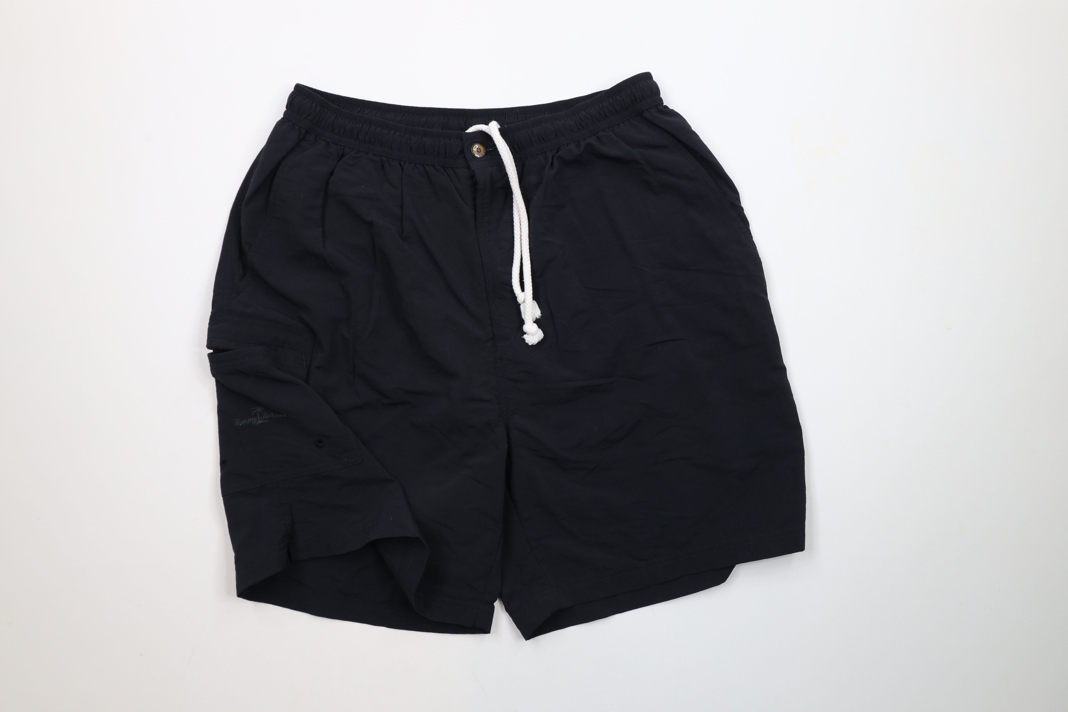 Tommy Bahama × Vintage Vintage Tommy Bahama Relax Out Above Knee Lined Shorts Black Size US 34 / EU 50 - 1 Thumbnail