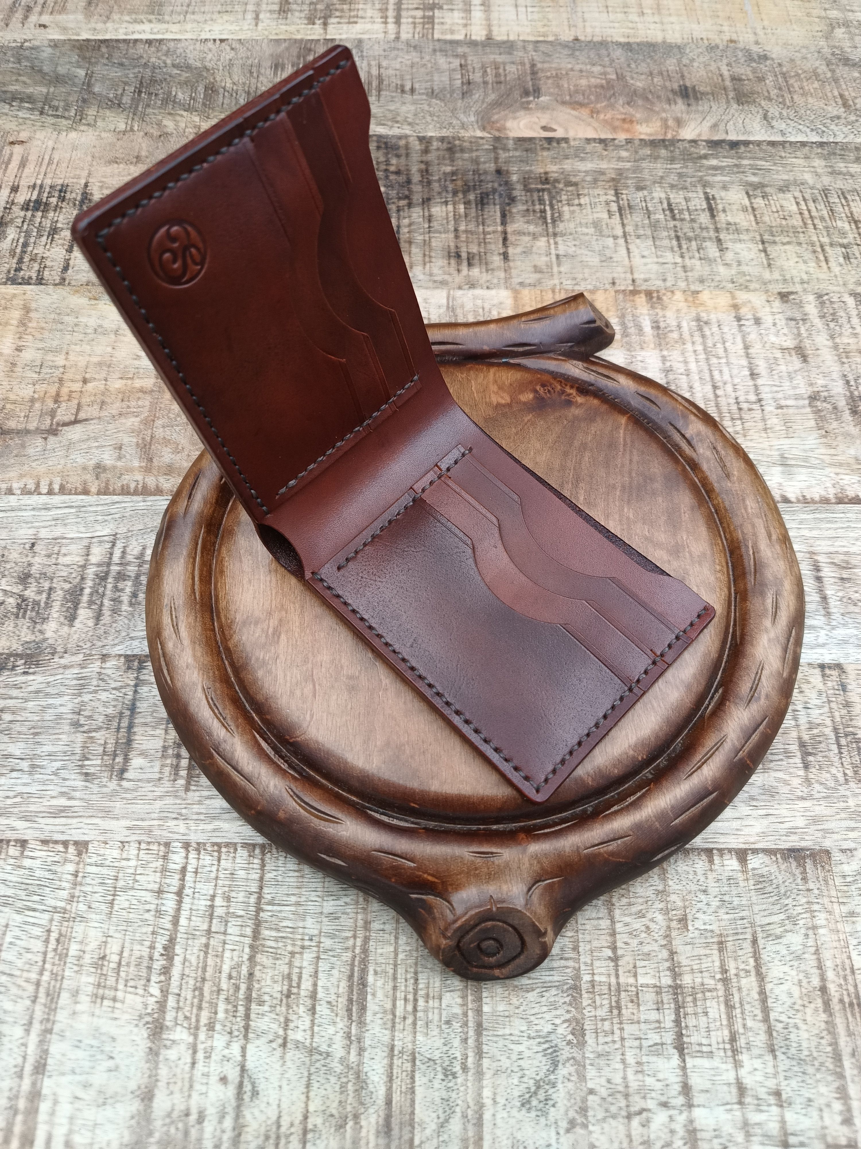 Other Handmade top grain leather wallet cardholder Size ONE SIZE - 6 Thumbnail