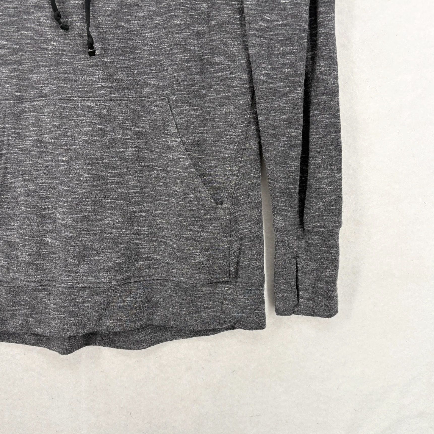 Athleta Athleta Sweatshirt Womens Small Gray Studio Cowl Neck Kangaroo Pocket Modal Size S / US 4 / IT 40 - 3 Thumbnail