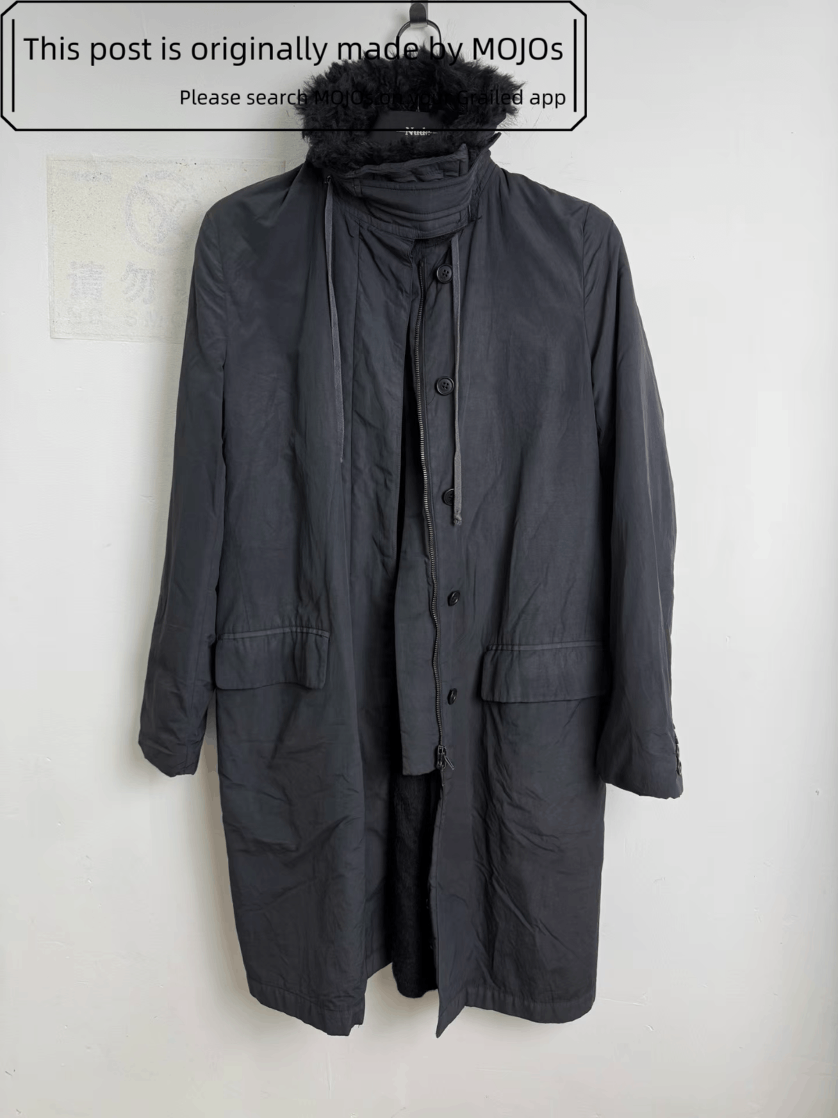 Helmut Lang Sz 40 Helmut Lang 99AW Fur Neck Parkas mojos16441215 Size US M / EU 48-50 / 2 - 1 Thumbnail