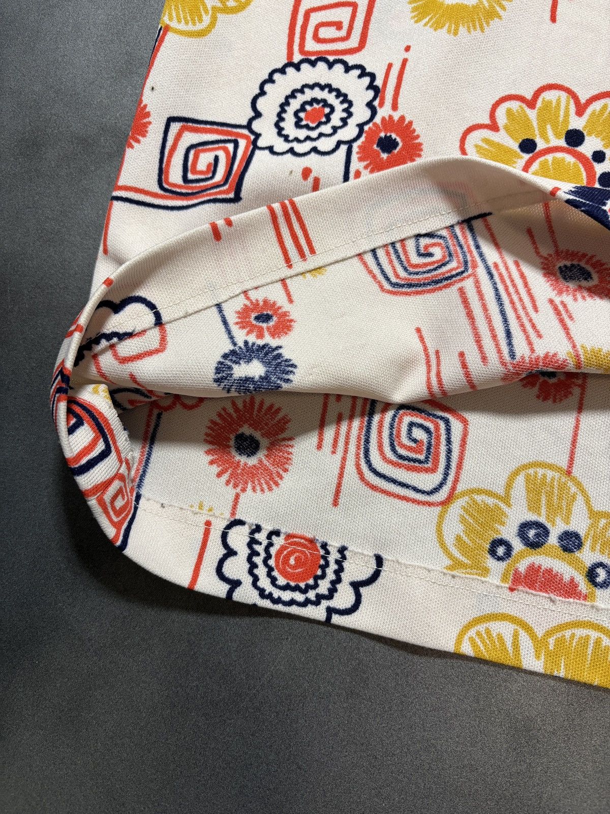 Vintage 1960s Shortsleeve Shirt True Vintage Polo 50s Floral MCM Size US M / EU 48-50 / 2 - 4 Thumbnail