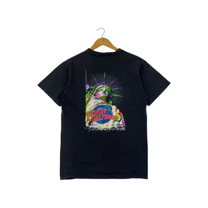 Vintage Vintage 90’ PLANET HOLLYWOOD NEW YORK Store Tee Shirt Size S / US 4 / IT 40 - 3 Thumbnail
