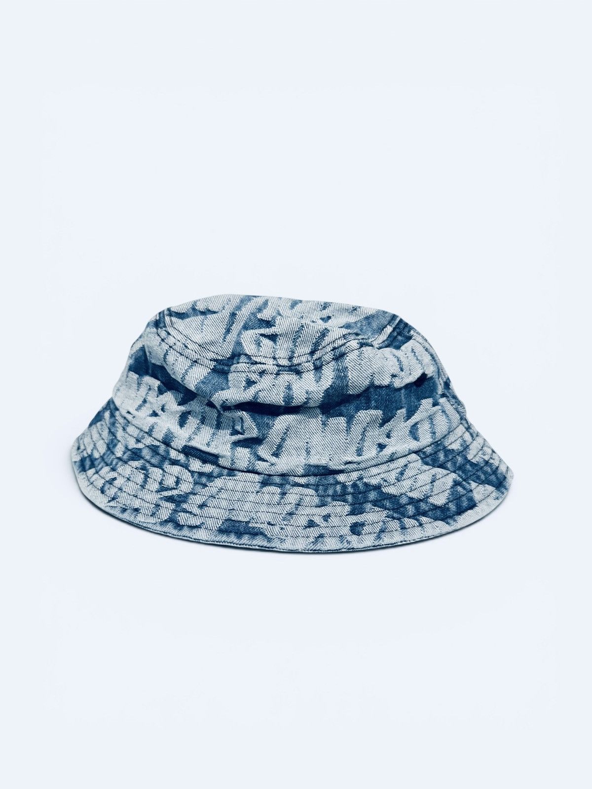 Supreme SUPREME SS22 FAT TIP DENIM CRUSHER BUCKET HAT BLUE S/M Size ONE SIZE - 3 Thumbnail