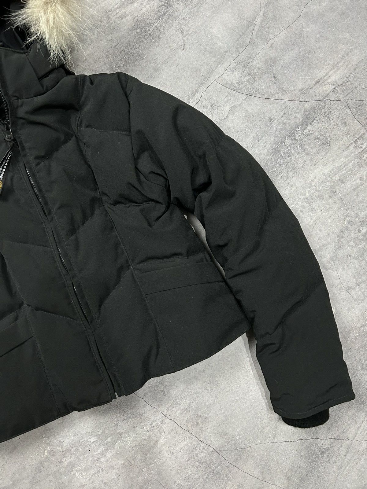 Canada Goose × Vintage Canada Goose Black Chilliwack Bomber Small Black Size S / US 4 / IT 40 - 5 Thumbnail
