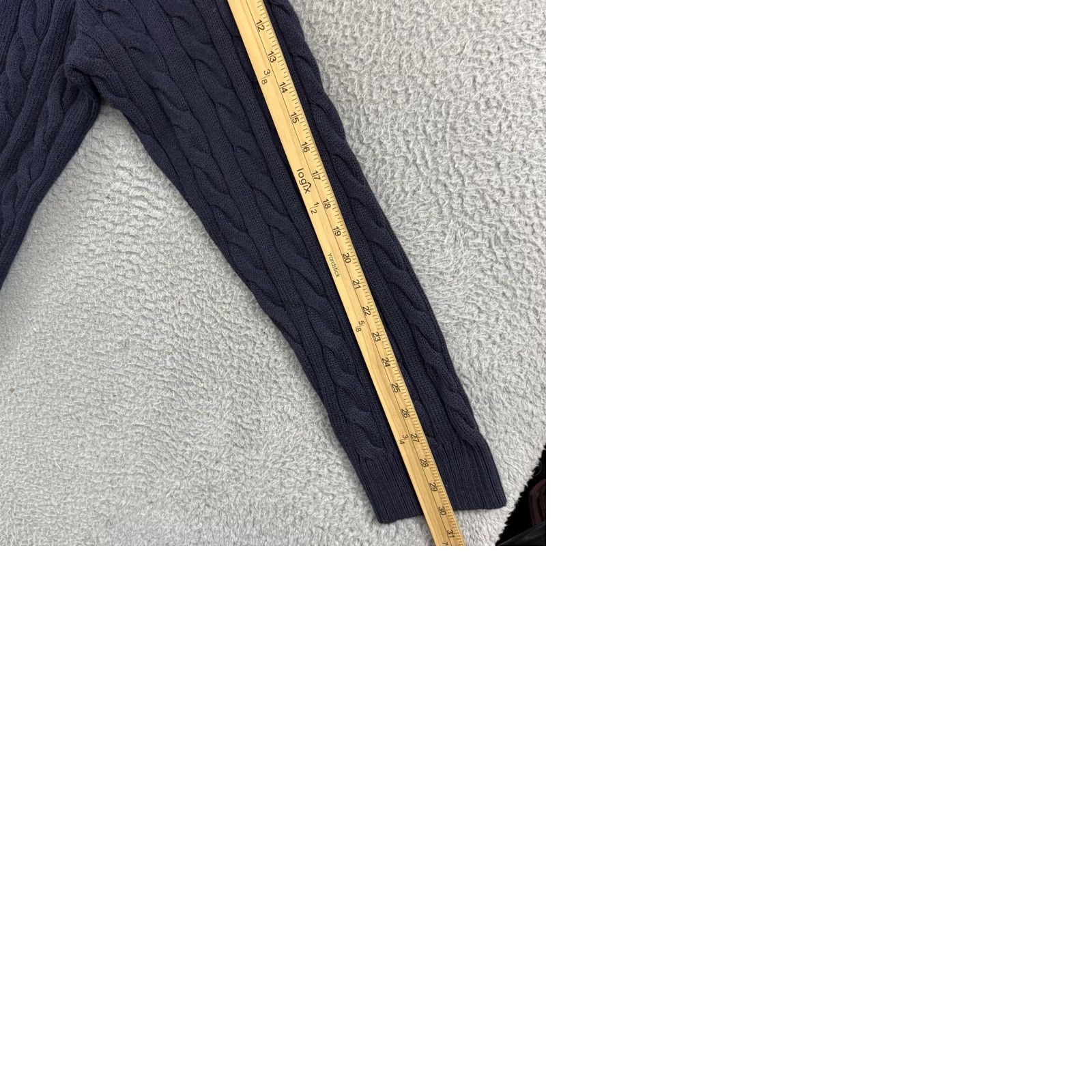 Ralph Lauren VINTAGE Polo Ralph Lauren Sweater Mens 4XLT Cable Knit Quarter Zip Navy Blue Preppy Size US XXL / EU 58 / 5 - 9 Thumbnail