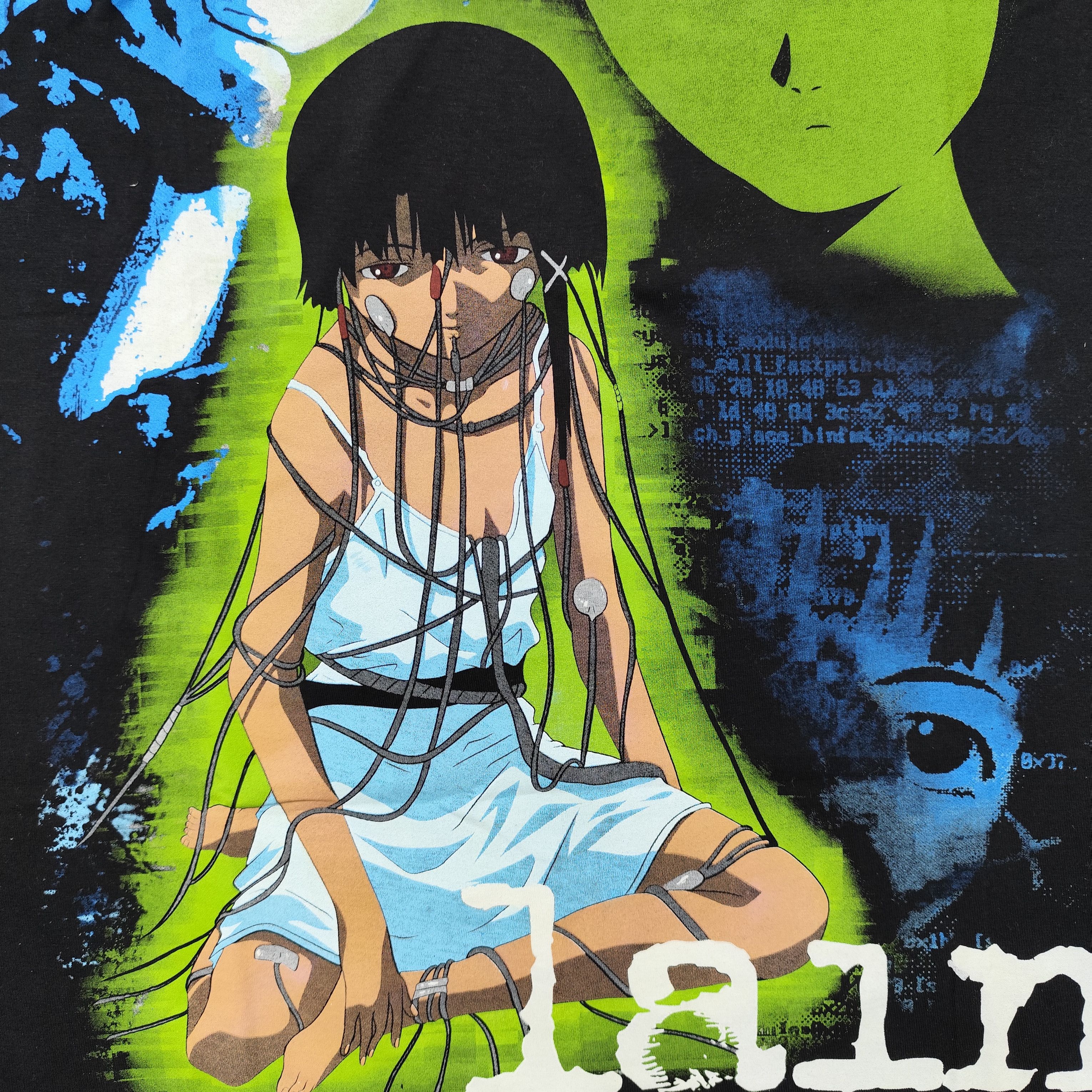 Anime × Vintage Anime Serial Experiment Lain Iwakura Lain Tee Japanese Manga Size US XL / EU 56 / 4 - 3 Thumbnail