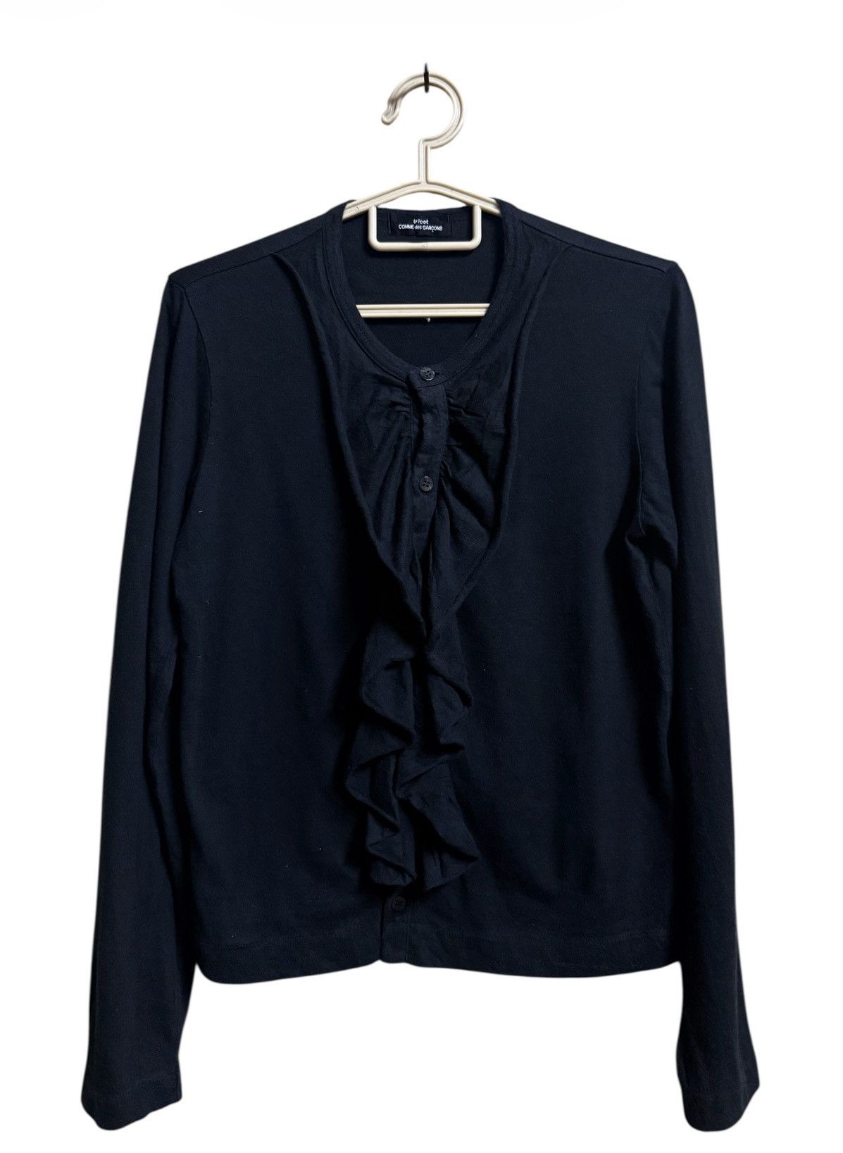 Comme des Garcons Comme Des Garcons Tricot Botton Long-sleeved Black Size S / US 4 / IT 40 - 2 Thumbnail