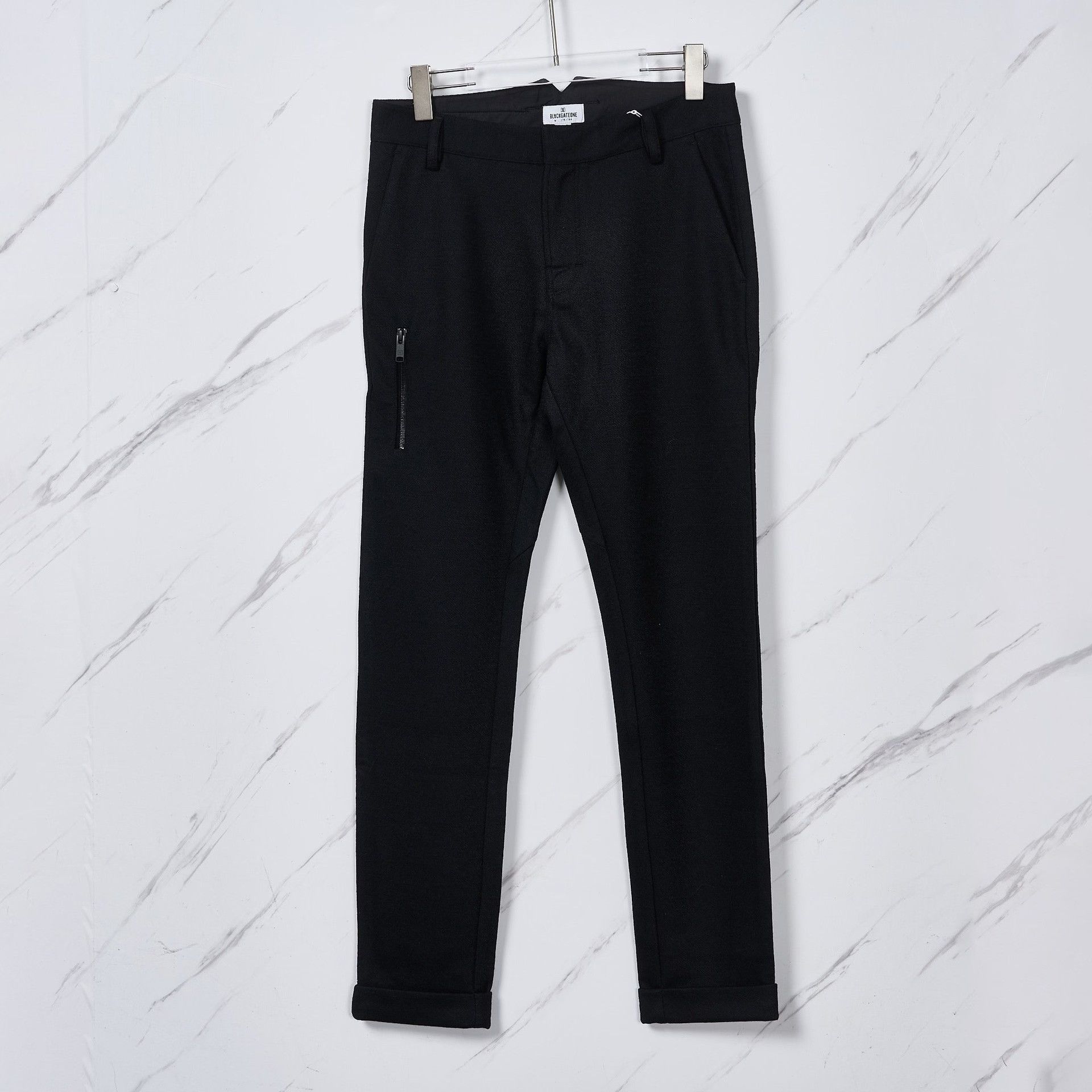 Other Blackgateone Men's Solid Wool Casual Pants Size US 30 / EU 46 - 1 Thumbnail