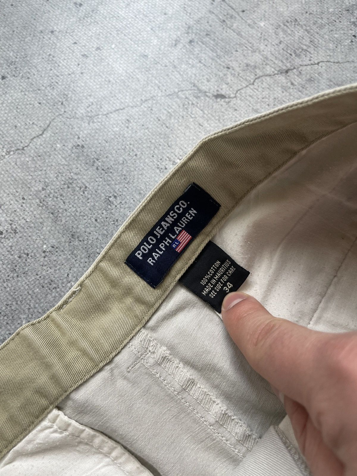 Polo Ralph Lauren × Vintage Vintage 90s Polo Ralph Lauren Chino Shorts/ Made In USA/ 34W Size US 34 / EU 50 - 7 Thumbnail
