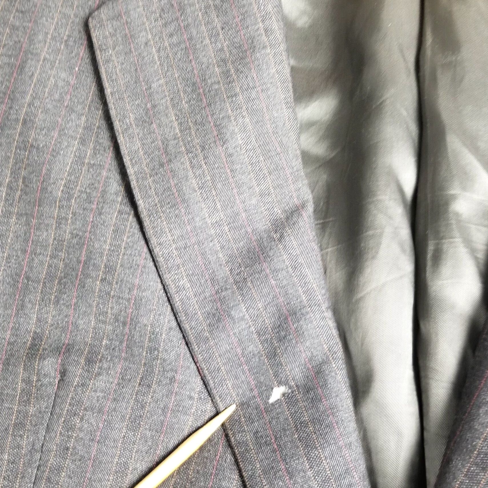 Ermenegildo Zegna VINTAGE Ermenegildo Zegna Suit Jacket Men 40R Wool Silk Tweed Gray Business Casual Blazer Size 40R - 2 Thumbnail
