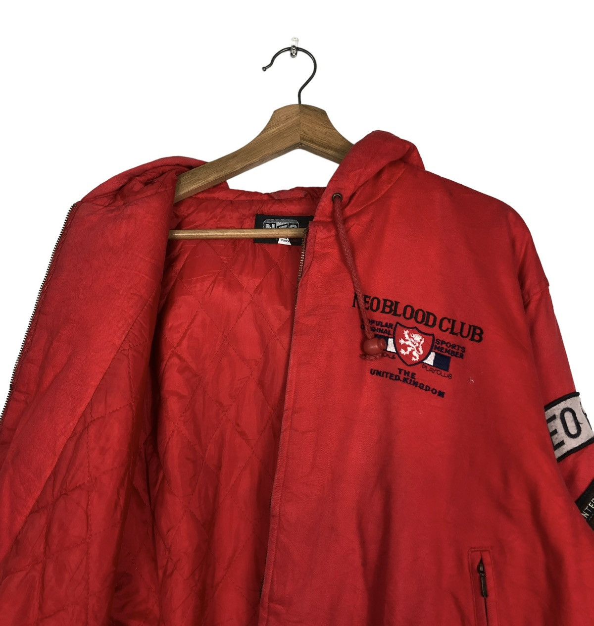 Japanese Brand 🔥VINTAGE RIOT RIOT BOMBER JACKET NEO BLOOD BIG LOGO JAPAN Size US M / EU 48-50 / 2 - 13 Thumbnail