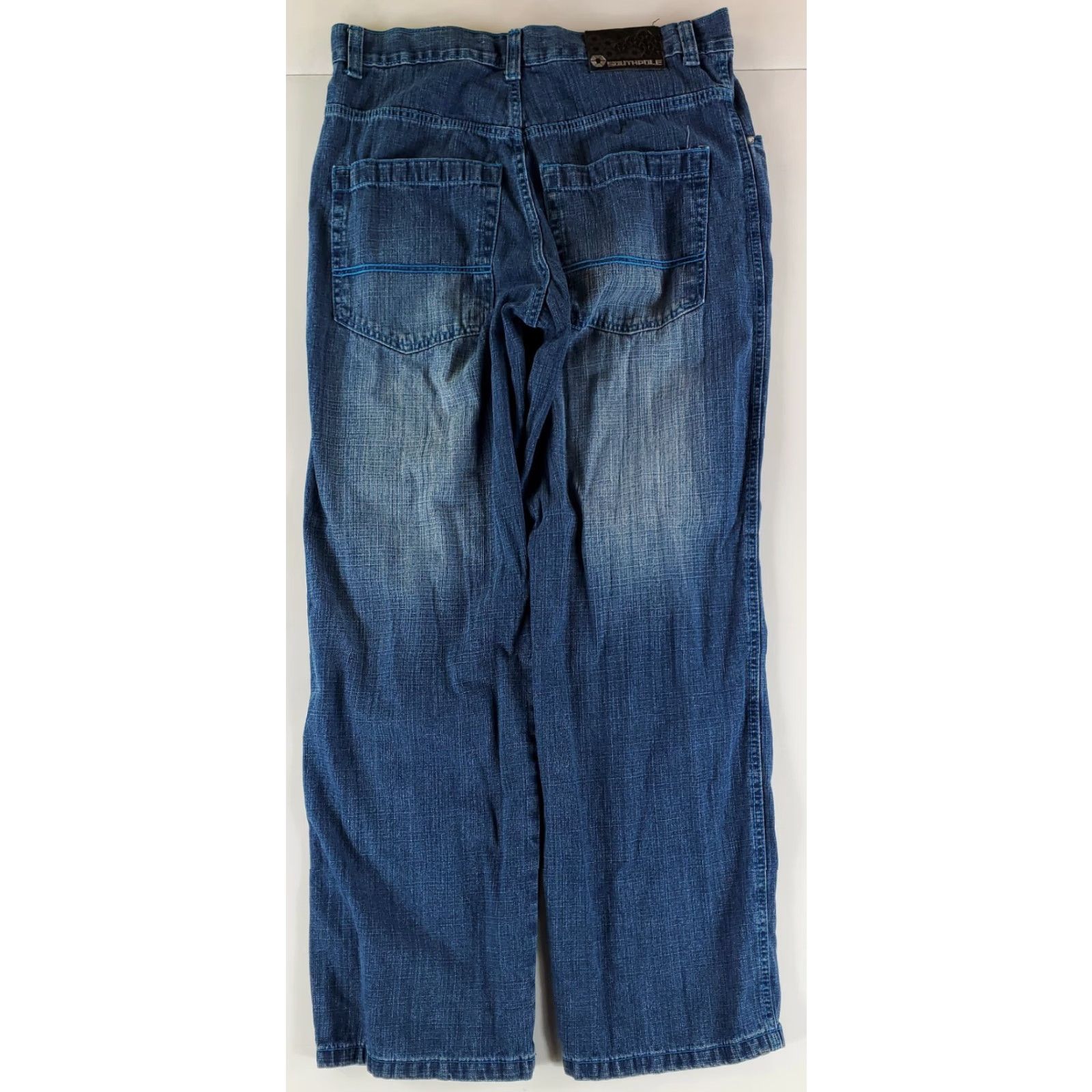 Southpole VINTAGE Southpole VTG Y2K Jeans Blue Mens 38 (38x35 Actual) Size US 38 / EU 54 - 4 Thumbnail