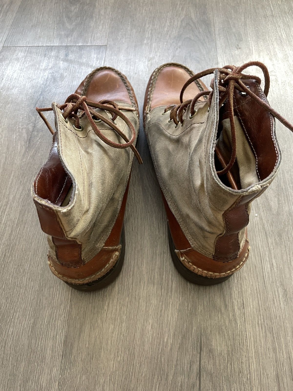 Sebago Sebago x Vane “Leather Canvas” Lace-up Boots (Sz.10) Size US 10 / EU 43 - 3 Thumbnail