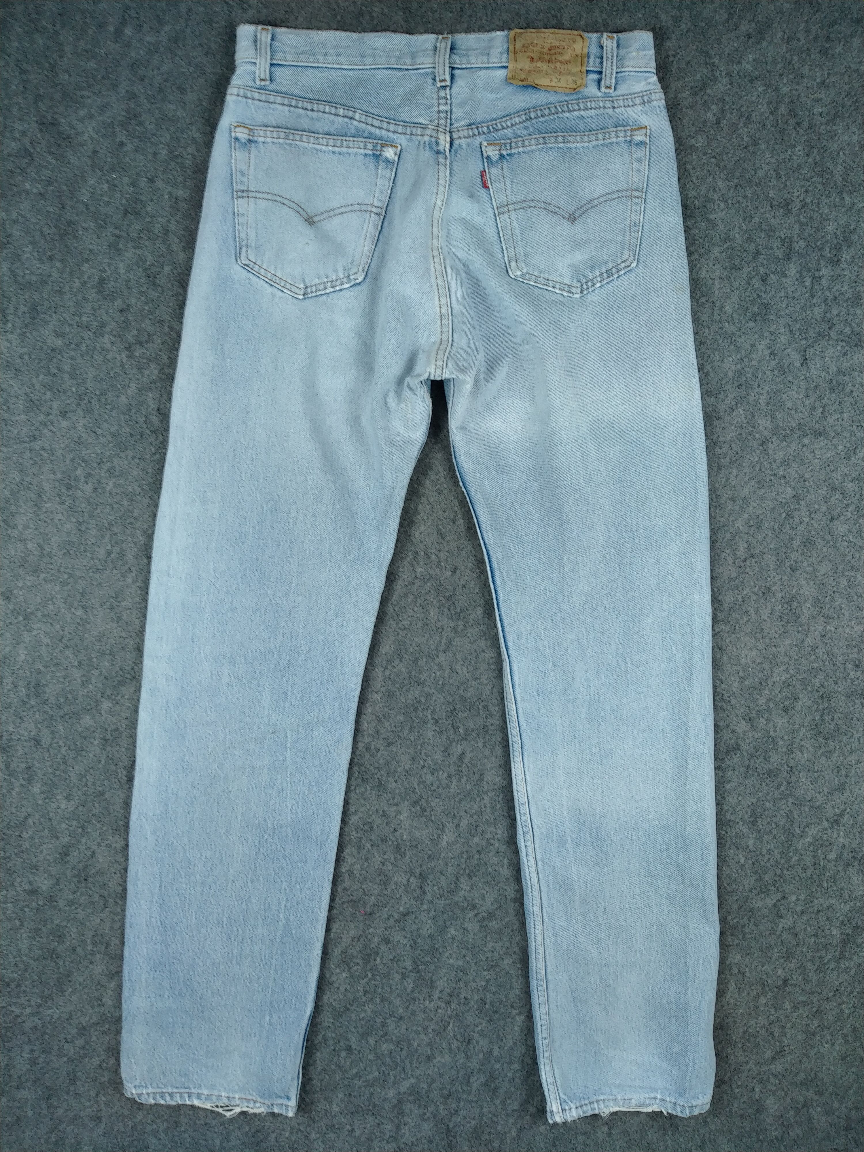 Levi's 90s Light Blue Wash Vintage Levi's 501xx Denim -JN809 Size US 31 - 2 Thumbnail