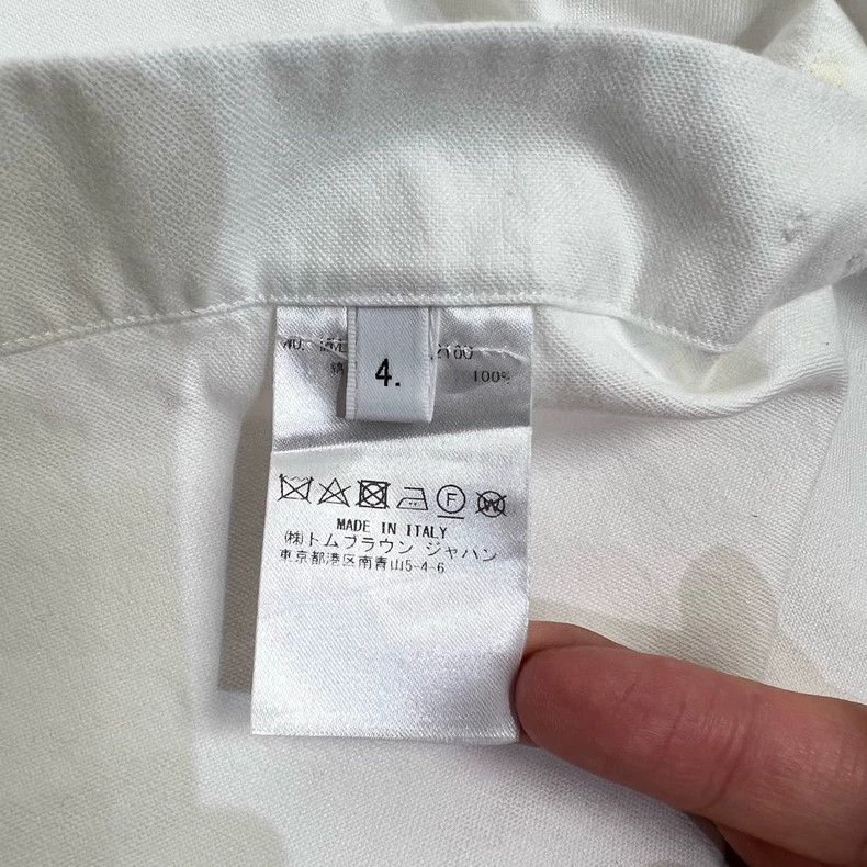 Thom Browne Thom Browne size3 Embroidered koi color striped shirt Size US L / EU 52-54 / 3 - 7 Thumbnail