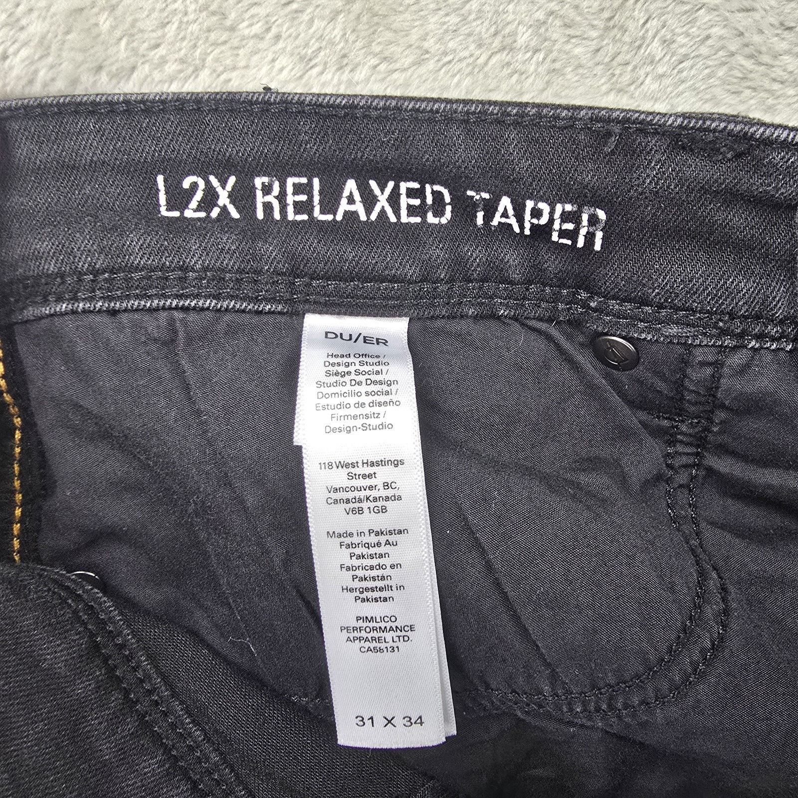 DUER DU/ER Duer Relaxed Taper Jeans Mens 31x34 (Fit 32x32.5) Size US 31 - 5 Thumbnail
